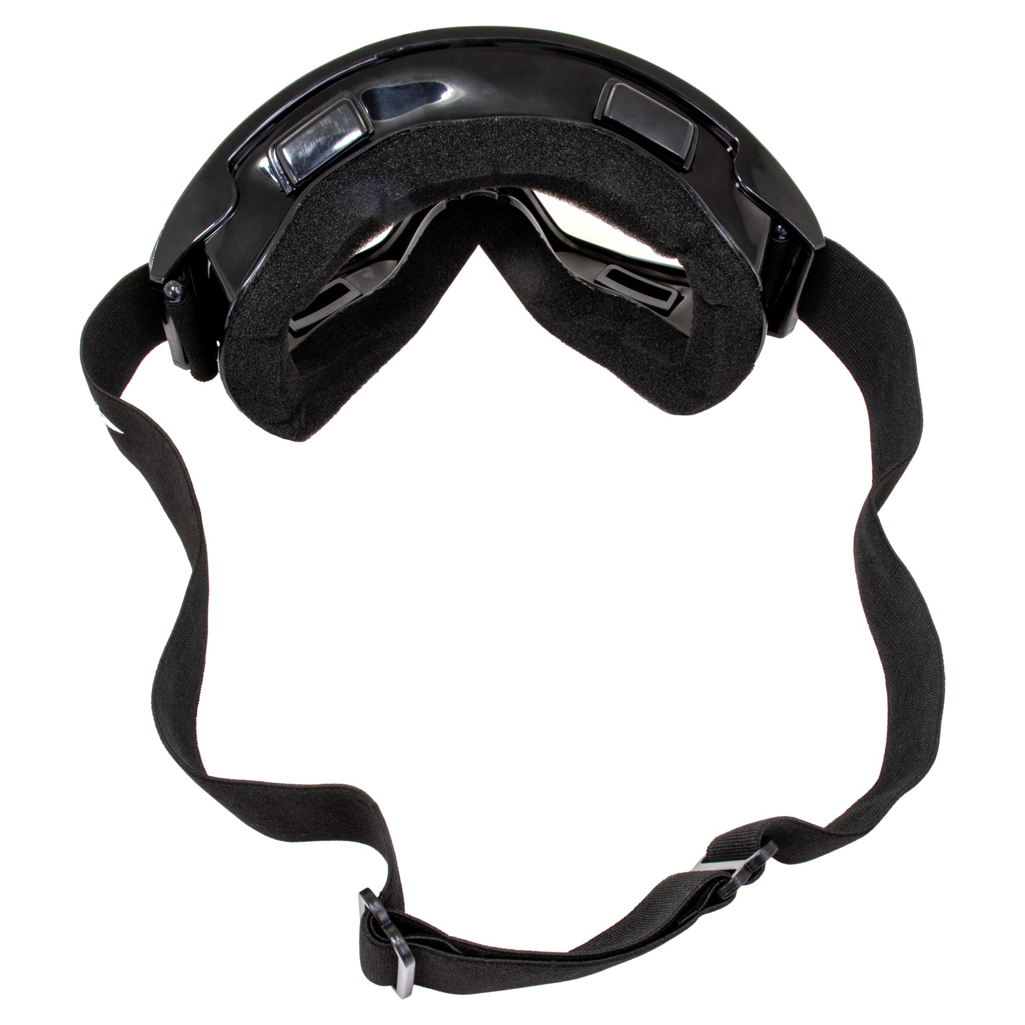 Birdz Eyewear Vulture Motorcycle Goggles (Black Frame/Clear Lens)