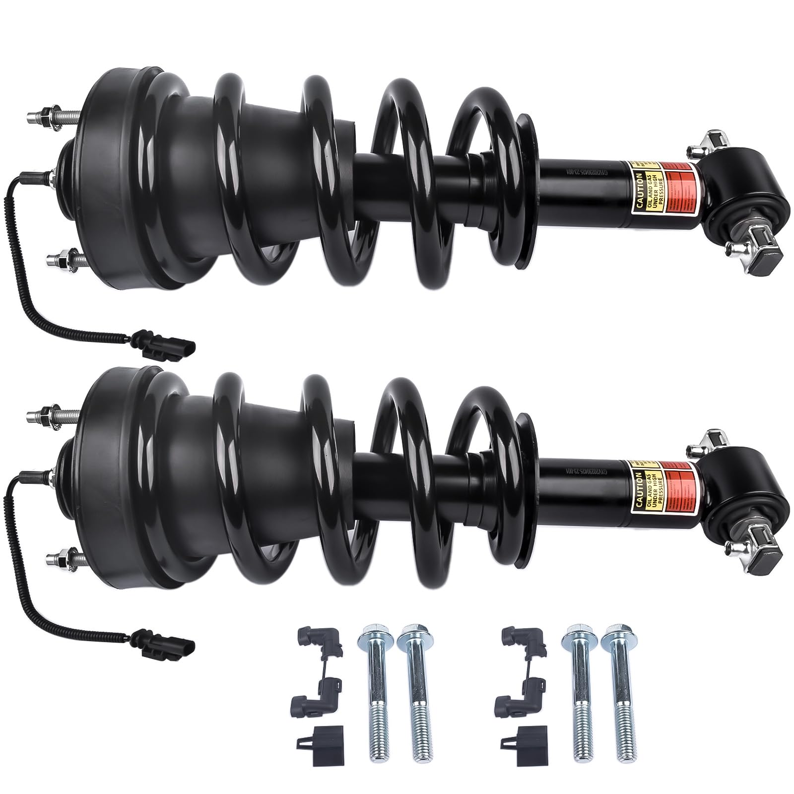 Woosphy Pair Front Shock Absorber Strut Assys W/Electric Replacement For Cadillac Escalade Chevy Tahoe Suburban Gmc Sierra Yukon