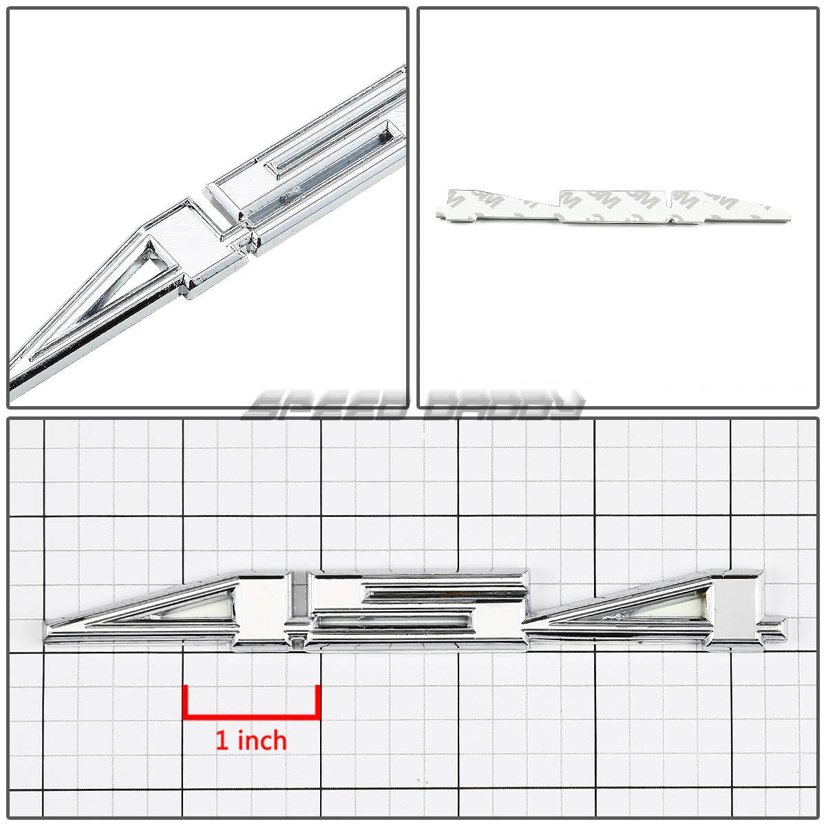 Auto Dynasty 2 X Metal Emblem Decal Logo Trim Badge 454 (Silver)