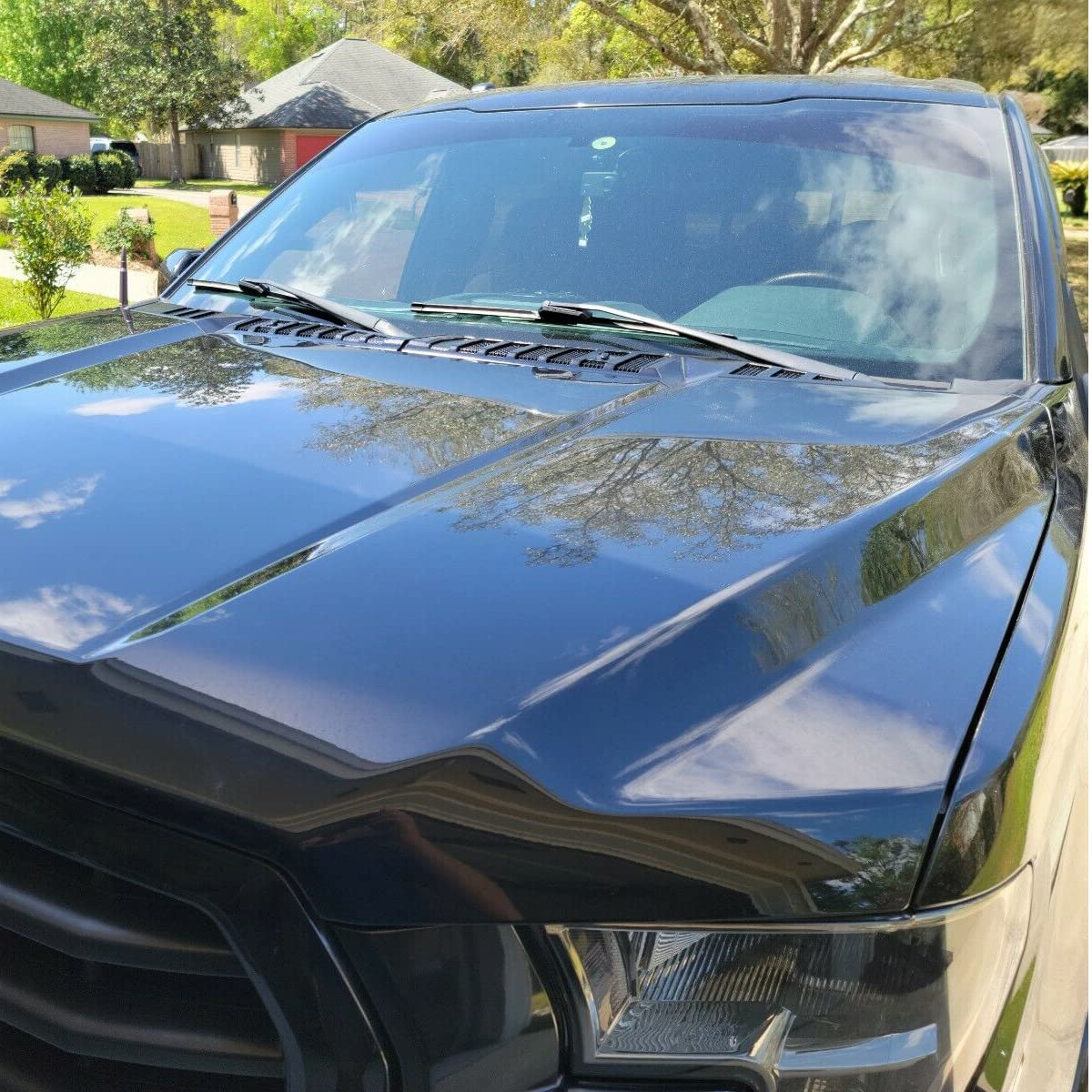 Kuafu Windshield Wiper Cowl Cover Panel Compatible With 2015-2020 Ford F150 Replacement For Fl3Z15022A69B Left & Right Front Windshield Wiper Cowl Grille Insert Panel