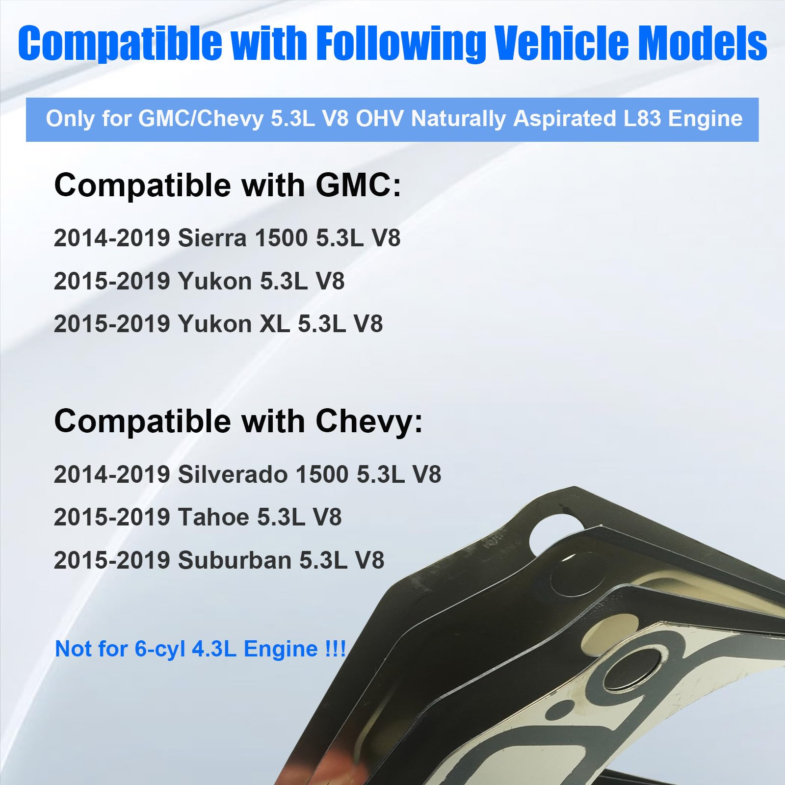 HS26744PT HGS4308 Cylinder Head Gasket Set Kit Bolt 5.3 for Chevy Silverado 1500 Tahoe Suburban, for GMC Sierra 1500 Yukon XL 5.