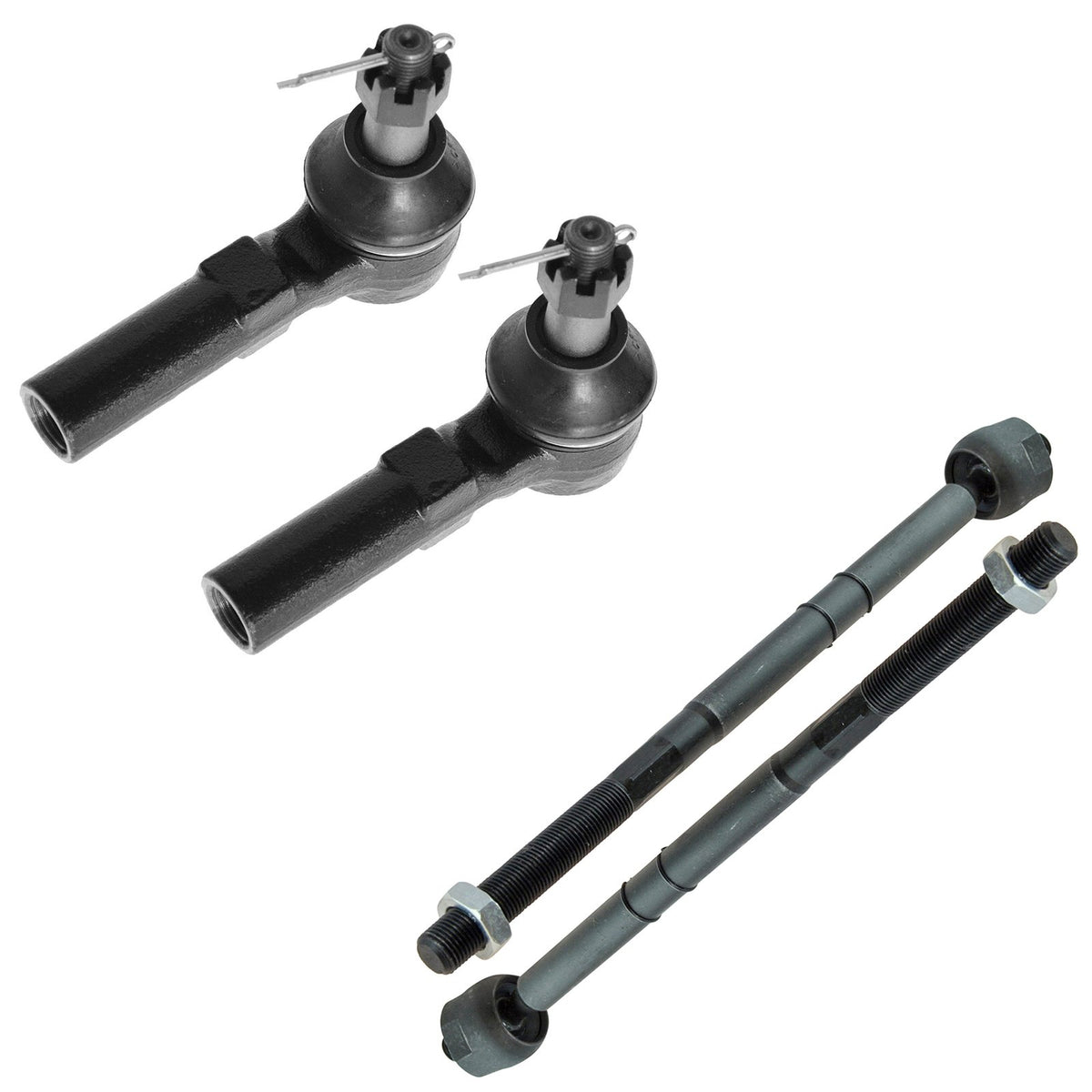Trq Front Tie Rod Set Compatible With 2008-2009 Ford Escape Mazda Tribute Mercury Mariner
