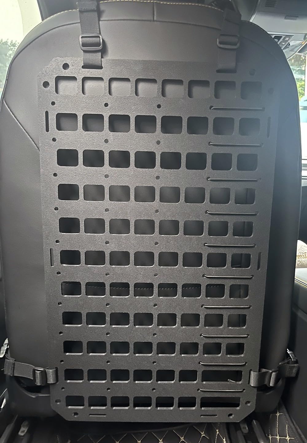 Tacnex Rigid Molle Panel For Car Seat Back Organizer Vehicle Edc Tactical Gear Holder Pouch Holster Mount Rack Modular Storage P