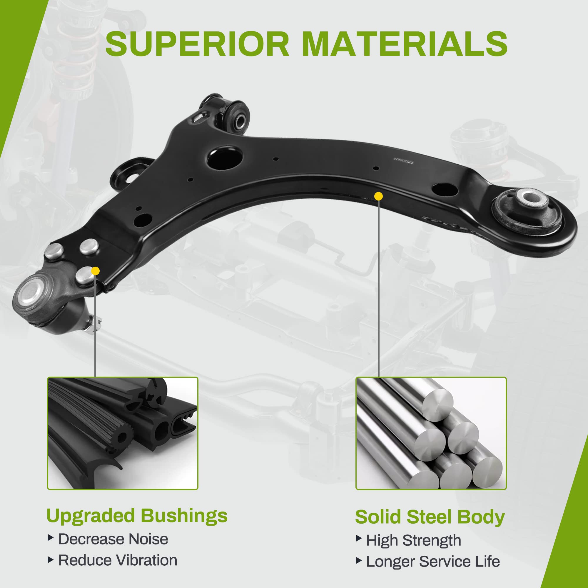 Autosaver88 -Control Arm Kit Compatible With 1997-2009 Buick Century/Regal/Allure/Lacrosse, 2000-2016 Chevy Impala/Monte Carlo,