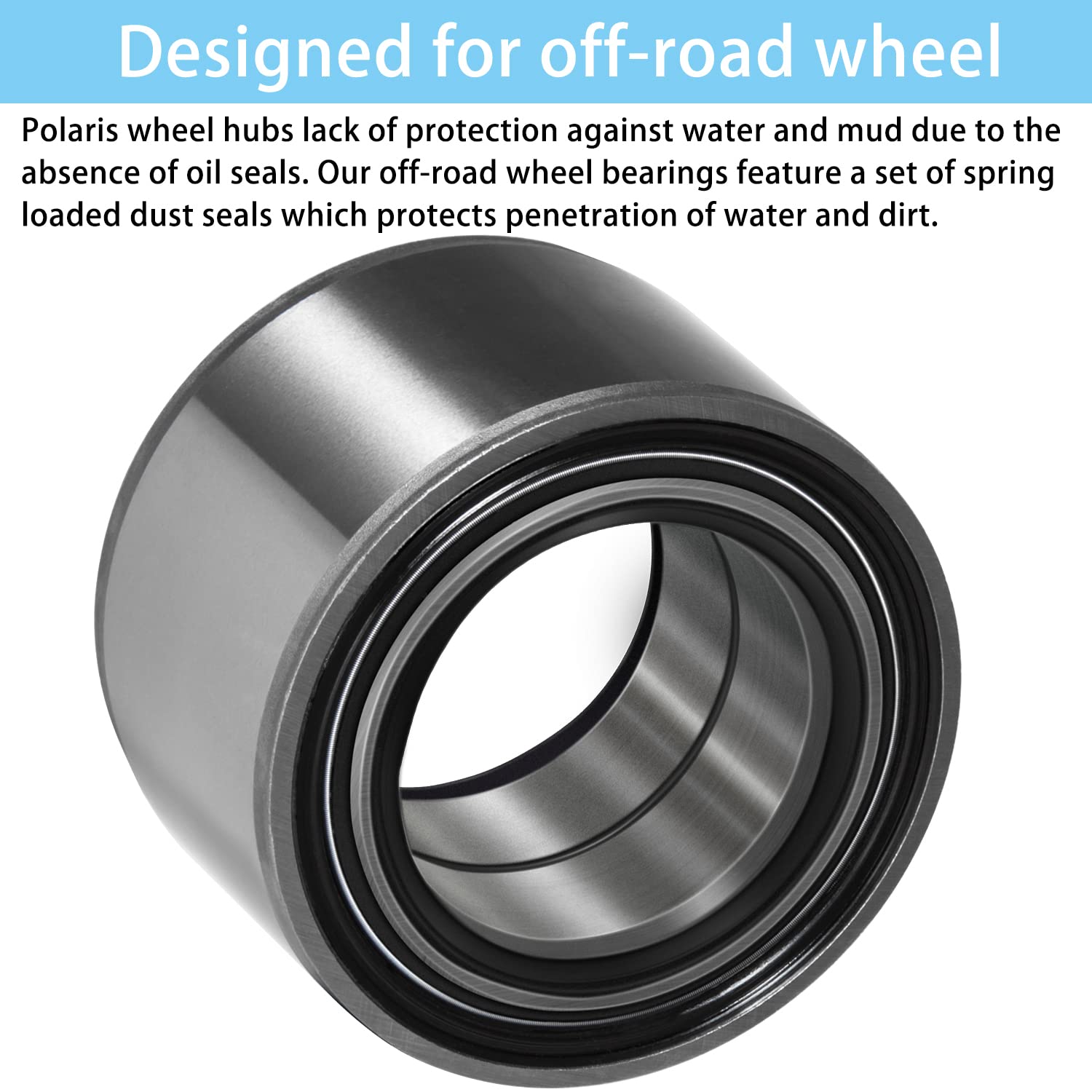 2 Pcs 3514699 Wheel Bearing For Polaris Utv Rzr 800 / Rzr 1000 Xp/Rzr Xp Turbo/General 1000 / Ranger Xp 900 / Ranger Xp 1000 And More (44X72X33.1)