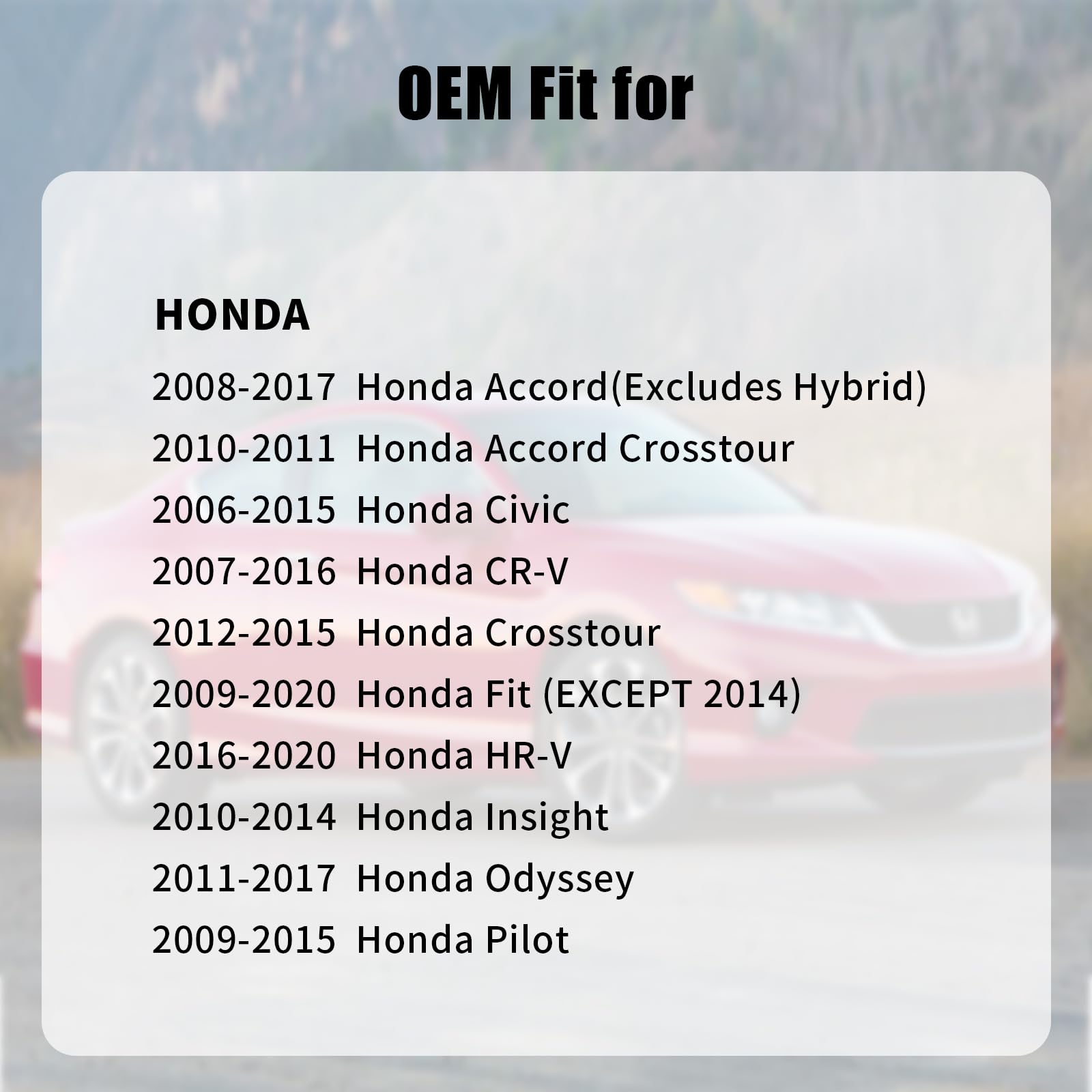 Manymiba Natural Gas Cap for Honda Accord 2008-2017, Pilot 2009-2015, Odyssey 2011-2017, CR-V 2007-2016,