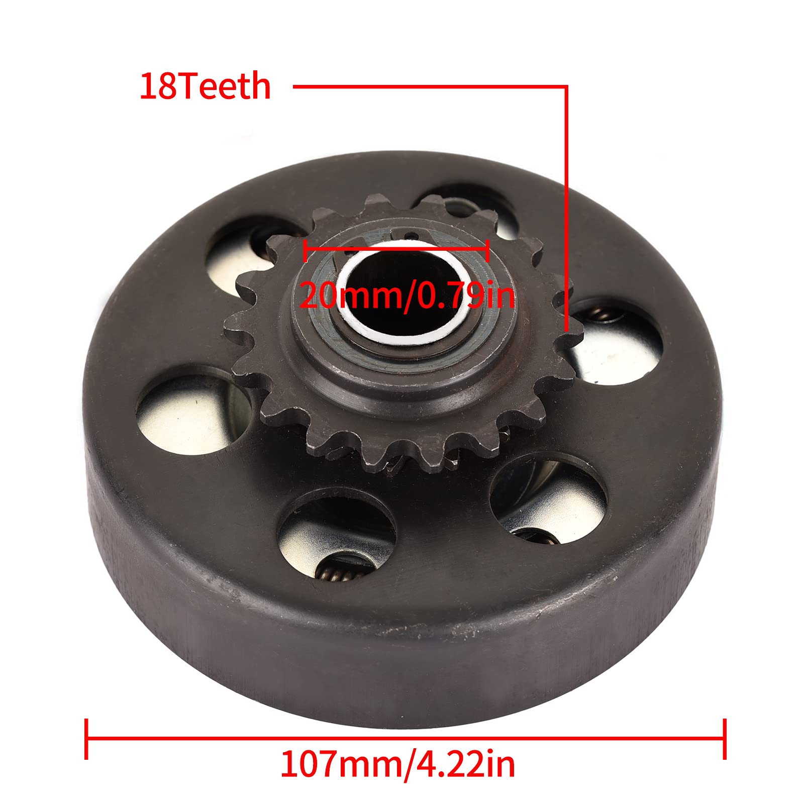 Carkio Go Kart Centrifugal Clutch 18 Tooth 3/4 Bore #35 Chain for Mini Bikes & Go Kart Racing - Durable & High-Performance