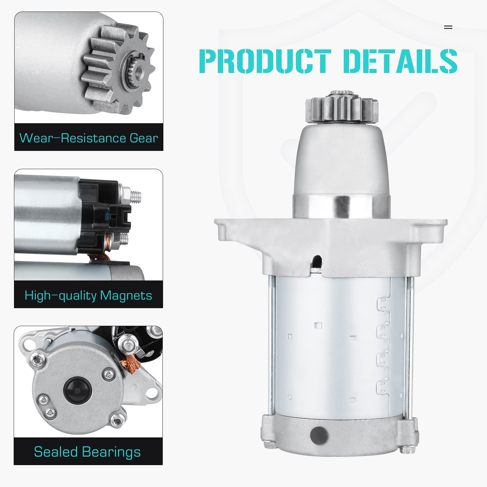 17825 Starter Motor for Lexus/Toyota Camry Highlander RAV4 Sienna Solara Venza/Scion TC XB 2.4L 2.7L 3.0L 3.3L 3.5L 2004-2018, R