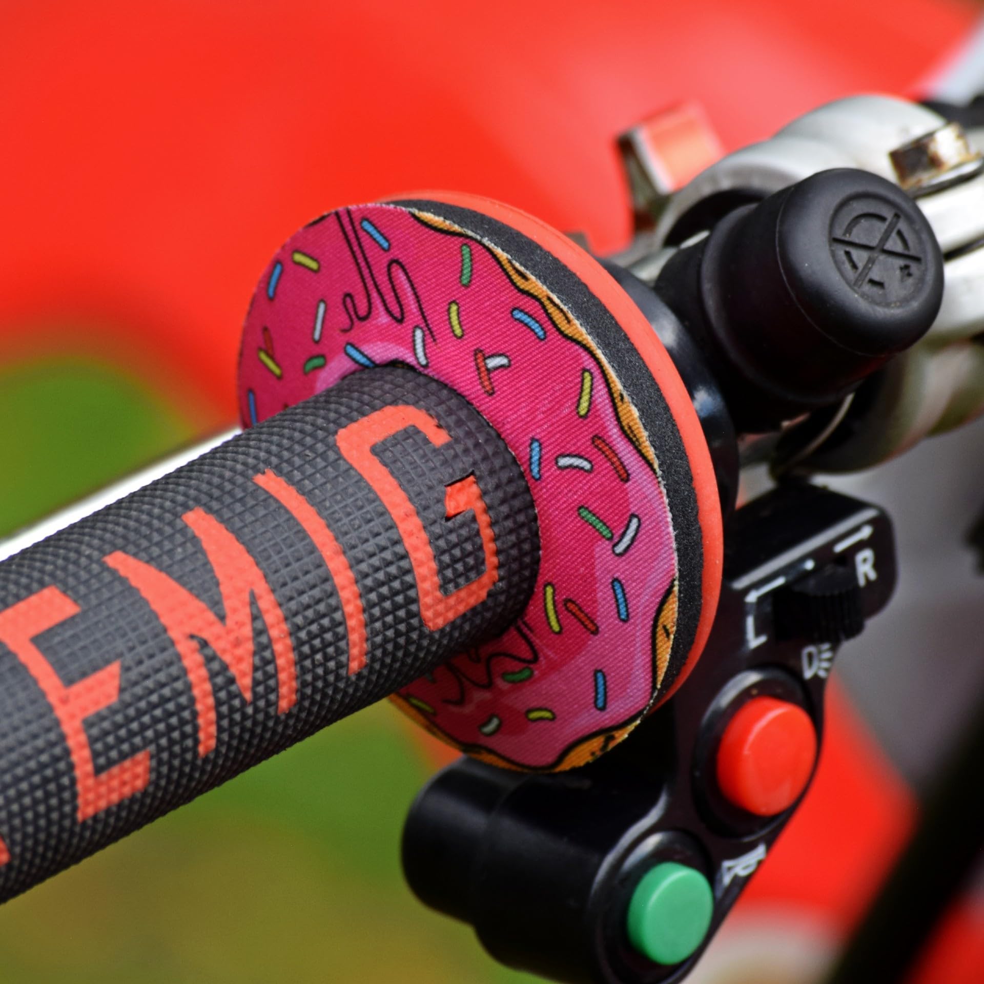 Pink Doughnut - Gripdonuts.com Premium MX BMX Dirt Bike Motorcycle Grip Donuts (13 Variations)