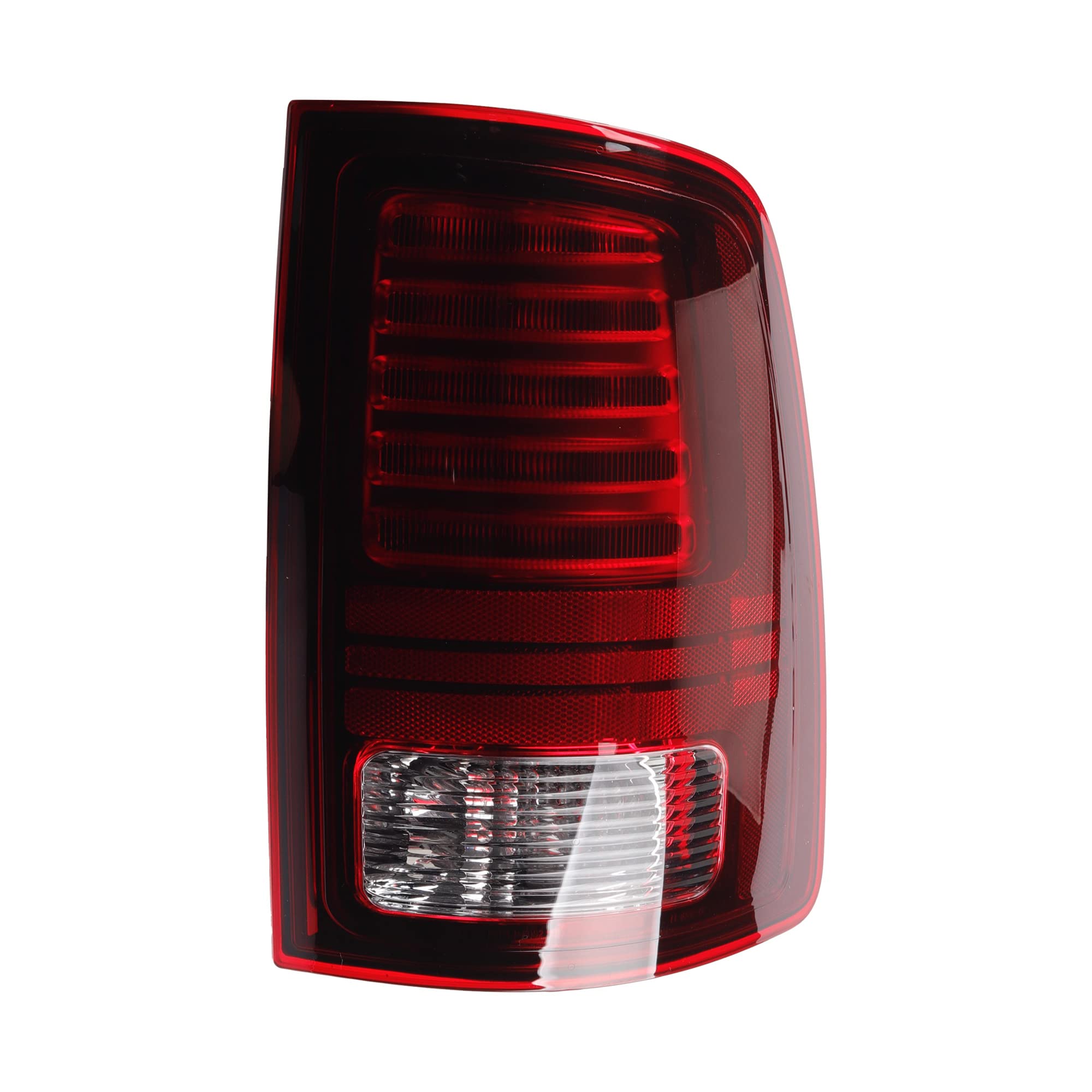 Dasbecan Tail Lights Assembly Passenger Side Red Lens Black Interior Compatible With Dodge Ram 1500 2013-2018 Ram 1500 Classic Warlock 2019-2022 Ram 2500 3500 2014-2018 Replaces# 68093080Ab 68093080Ac