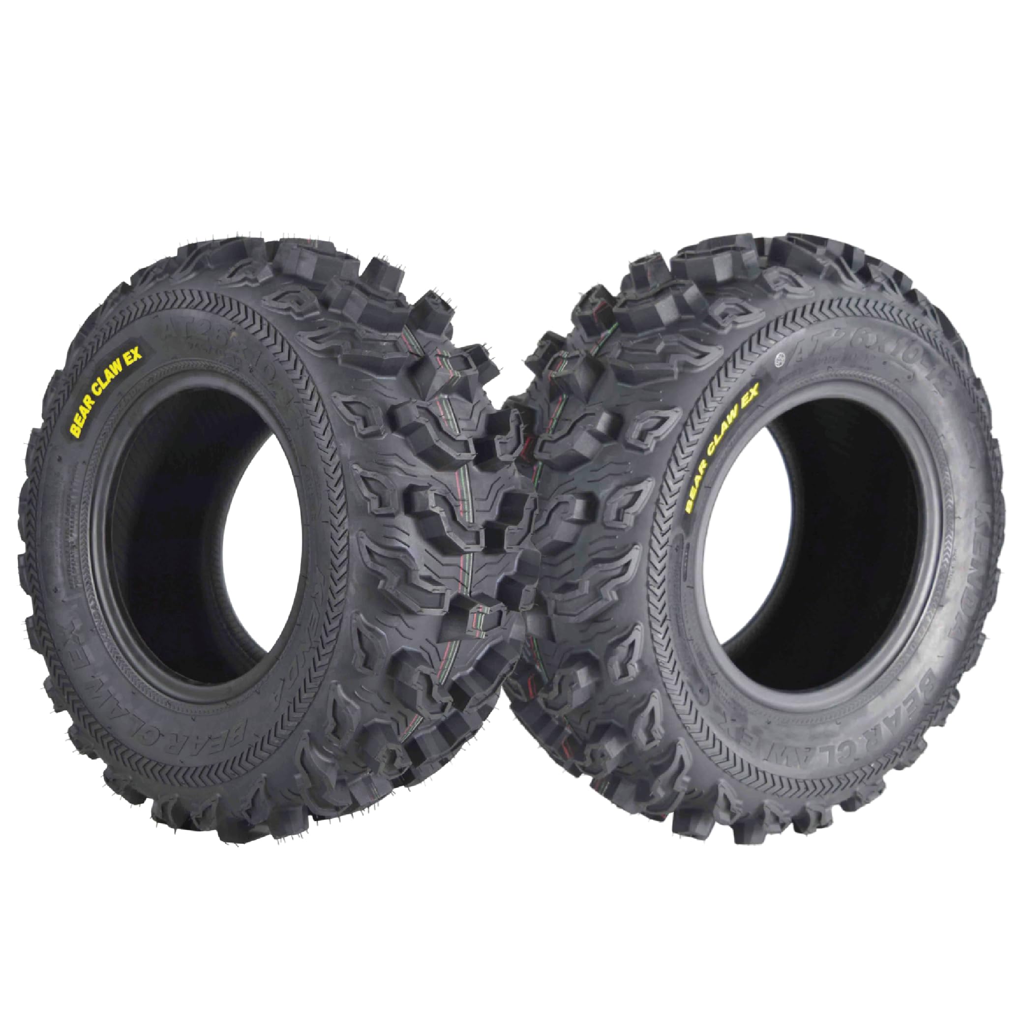 Kenda Bearclaw Ex K573-26X10-12 Front Tires For All Terrain (Atv), Utv, And Side By Side (Sxs) Vehicles - 6-Ply - Bear Claw Ex 2