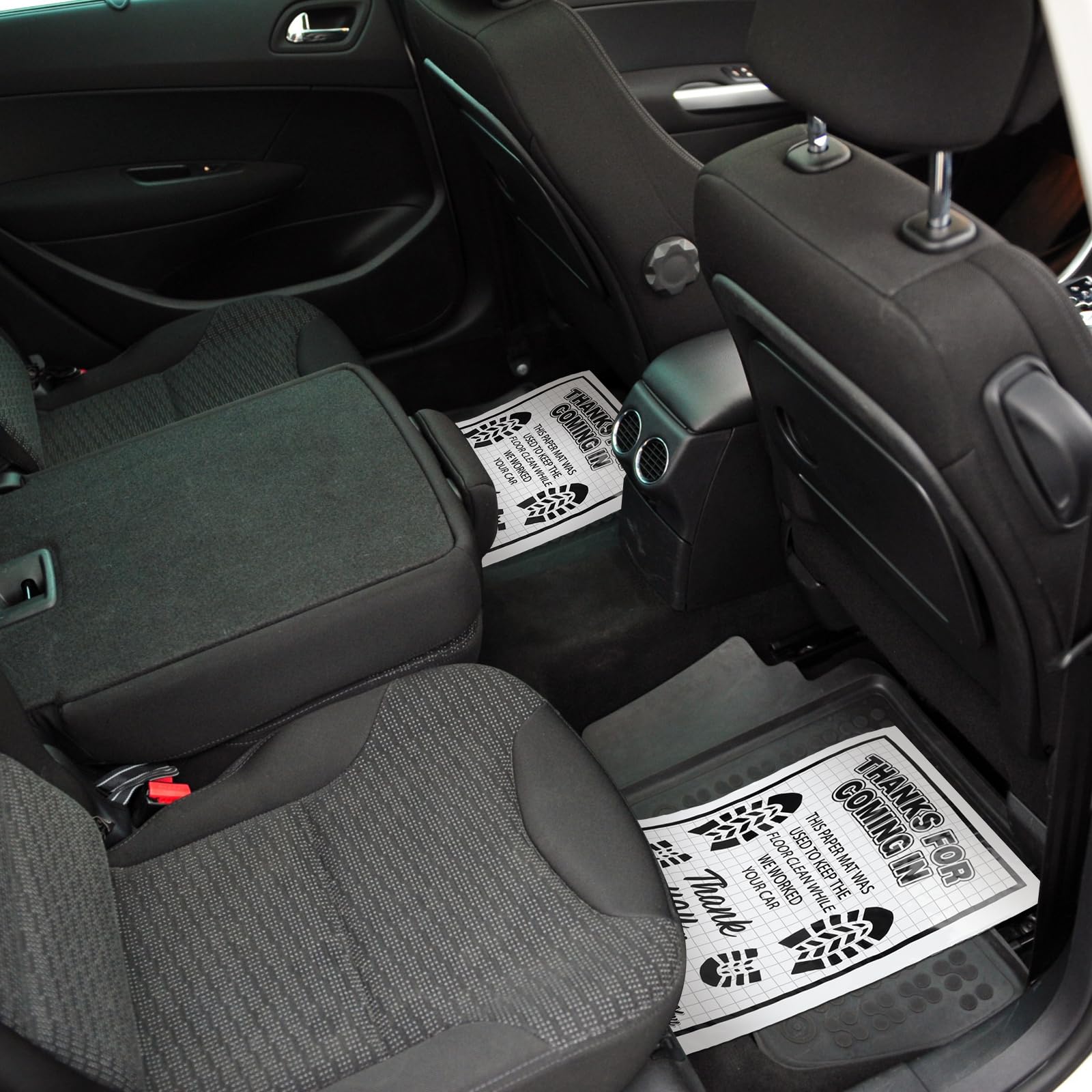 Drydiet 500 Pcs Waterproof Car Floor Mats Covers Protector Automotive Floor Mats Disposable Auto Vehicles PE Plastic Car Vehicle