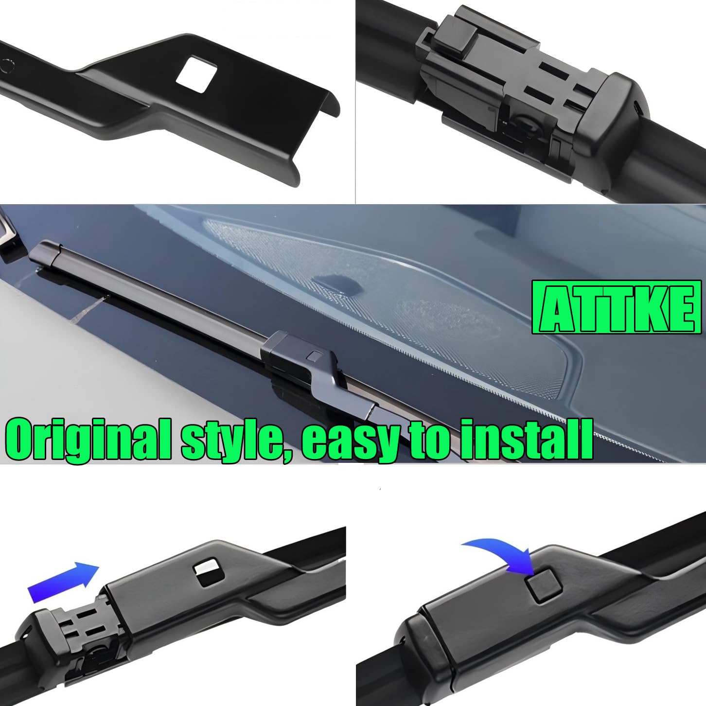 2 Wipers Front Windscreen Wiper Blades 24'' + 24'' For Mercedes-Benz E250/350/450/500/Cls400/500/2014-2016 Oe Original Quality (