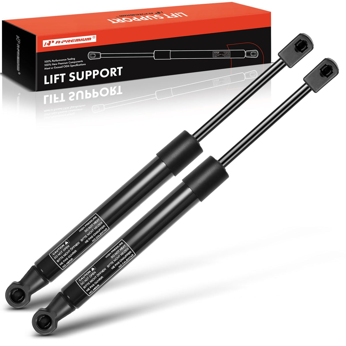A-Premium Tailgate Rear Trunk Lift Supports Shock Struts Compatible with Select Chevrolet Models - Corvette 1997-2013 Convertibl