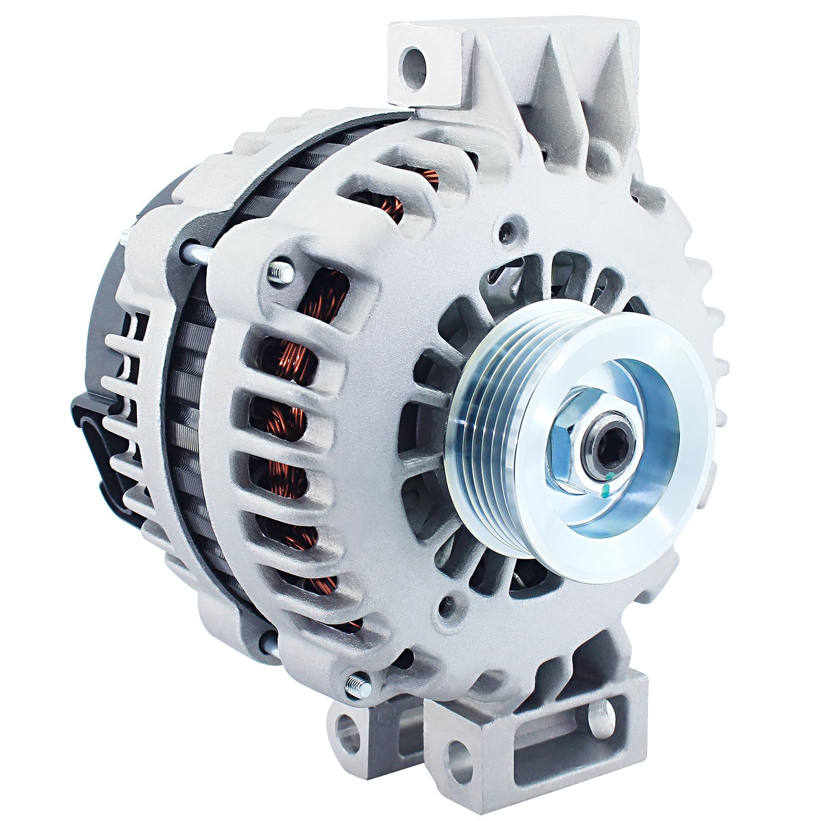 Alternator Replacement New 150Amp 4.2L for 2002-2005 GMC Envoy, 04-05 Envoy XL XUV, 02-05 Chevrolet Trailblazer, 04-05 Buick Rai