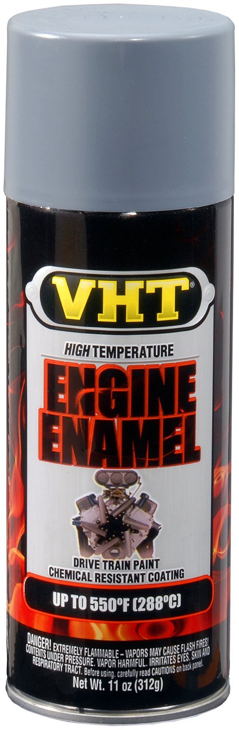 VHT SP148-6PK 550 Engine Enamel High Heat Spray Paint Primer - Light Gray, Gloss - 11 oz. Aerosol Can, 6-Pack