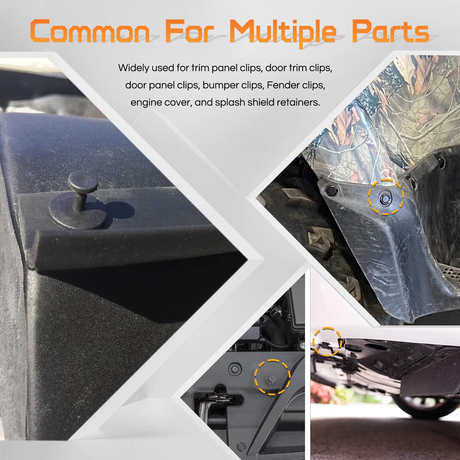 Otuayauto Car Retainer Clips Kit 801 Pcs With 24 Popular Sizes Fender Bumper Rivet Clips Door Panel Trim Push Pin Rivets Kit Wit