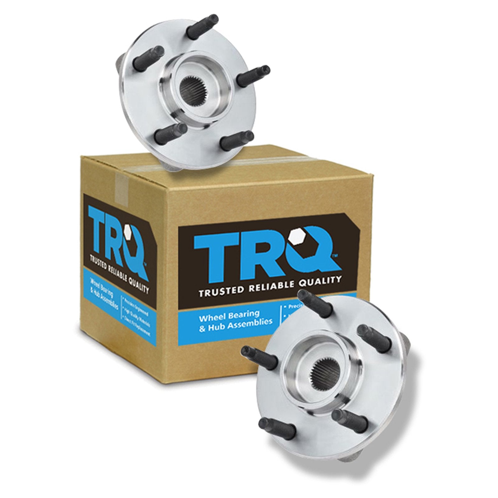 Trq Front Wheel Hub Bearings Assembly Set Compatible With 2006-2008 Chevrolet Hhr