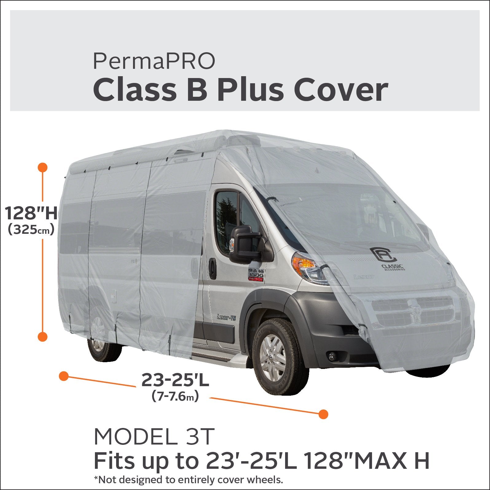 Classic Accessories Over Drive Permapro Tall Class B Rv Cover, Fits 25'-27' Rvs
