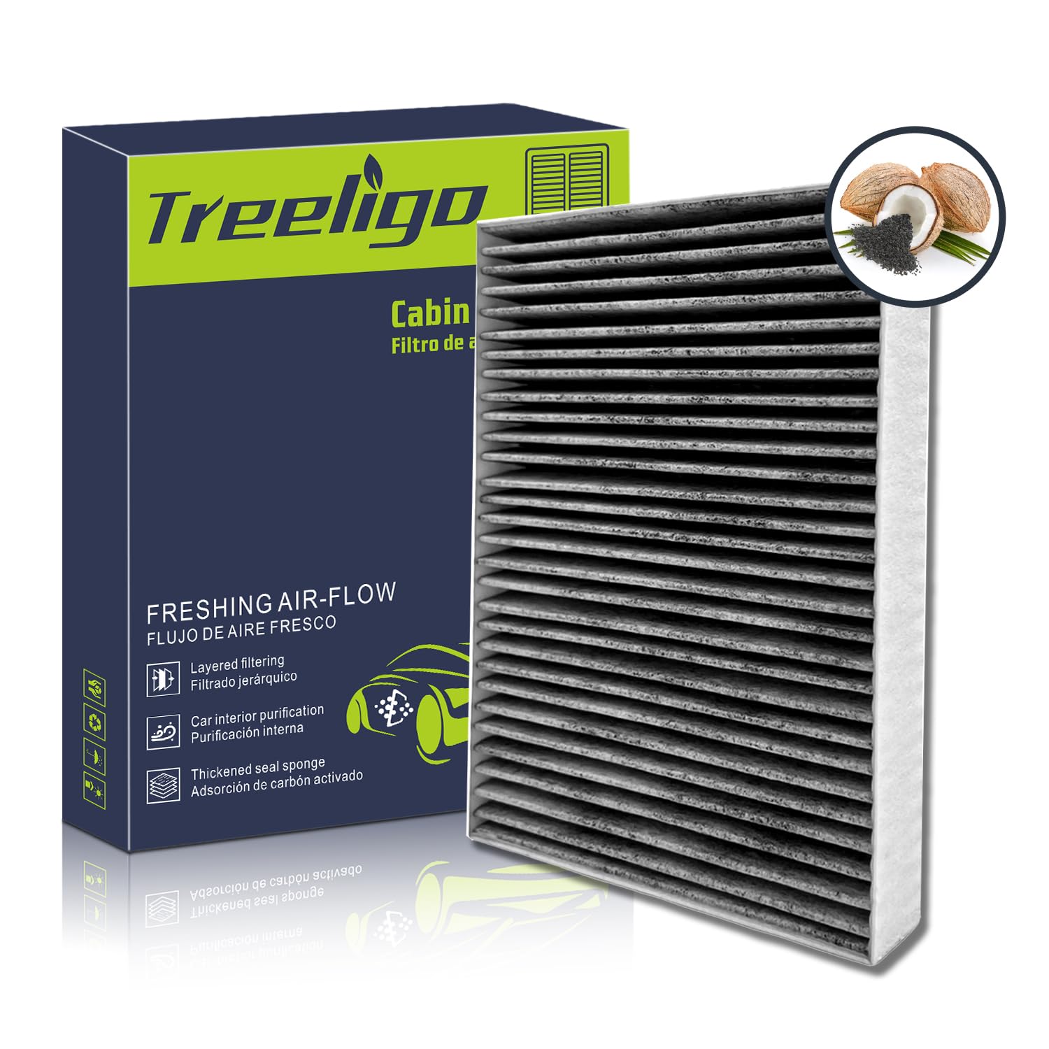 Treeligo Cf11854 Cabin Air Filter, Replacement For Rogue 2014 2015 2016 2017 2018 2019 2020 Rogue Sport 2017 2018 2019 2020 2021
