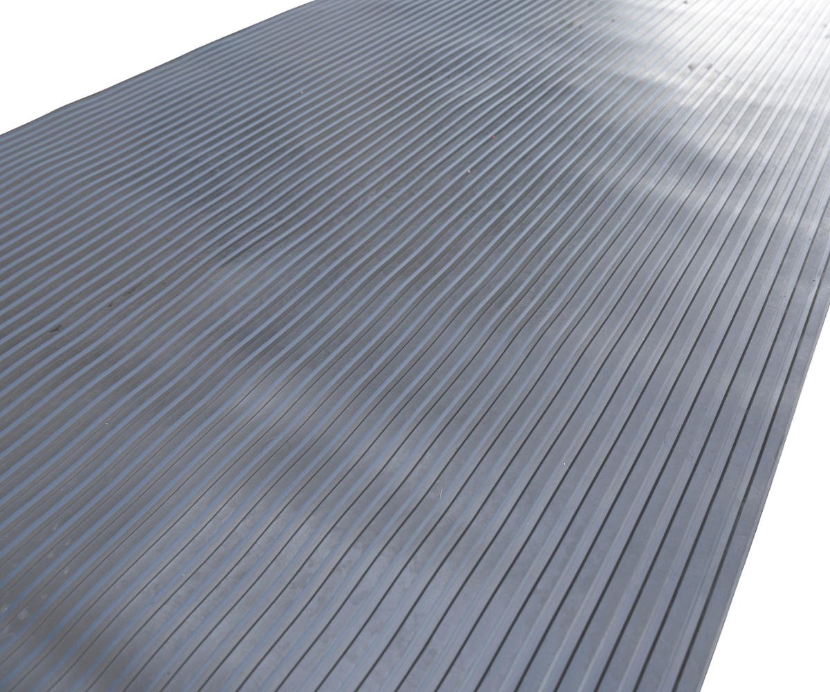 BDK GMT330 Black 8' x 4' Flex Tough Garage Thick Heavy Duty Rubber Floor Mat/Protector for Garage, Shop, Parking, Patio, Entranc