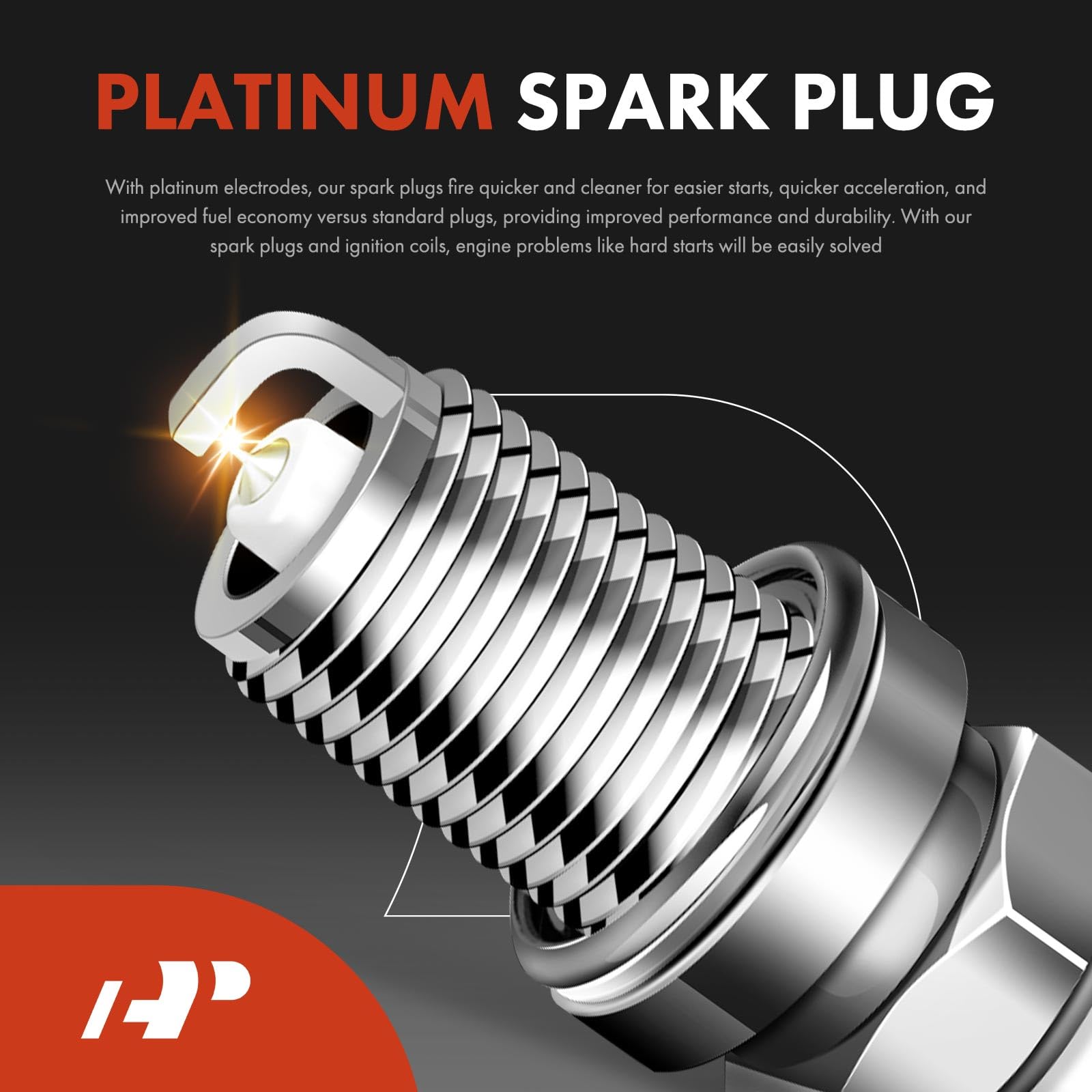 A-Premium Set Of 4 Ignition Coil Pack And Iridium Spark Plugs Compatible With Toyota Camry Corolla Highlander Matrix Rav4 Solara