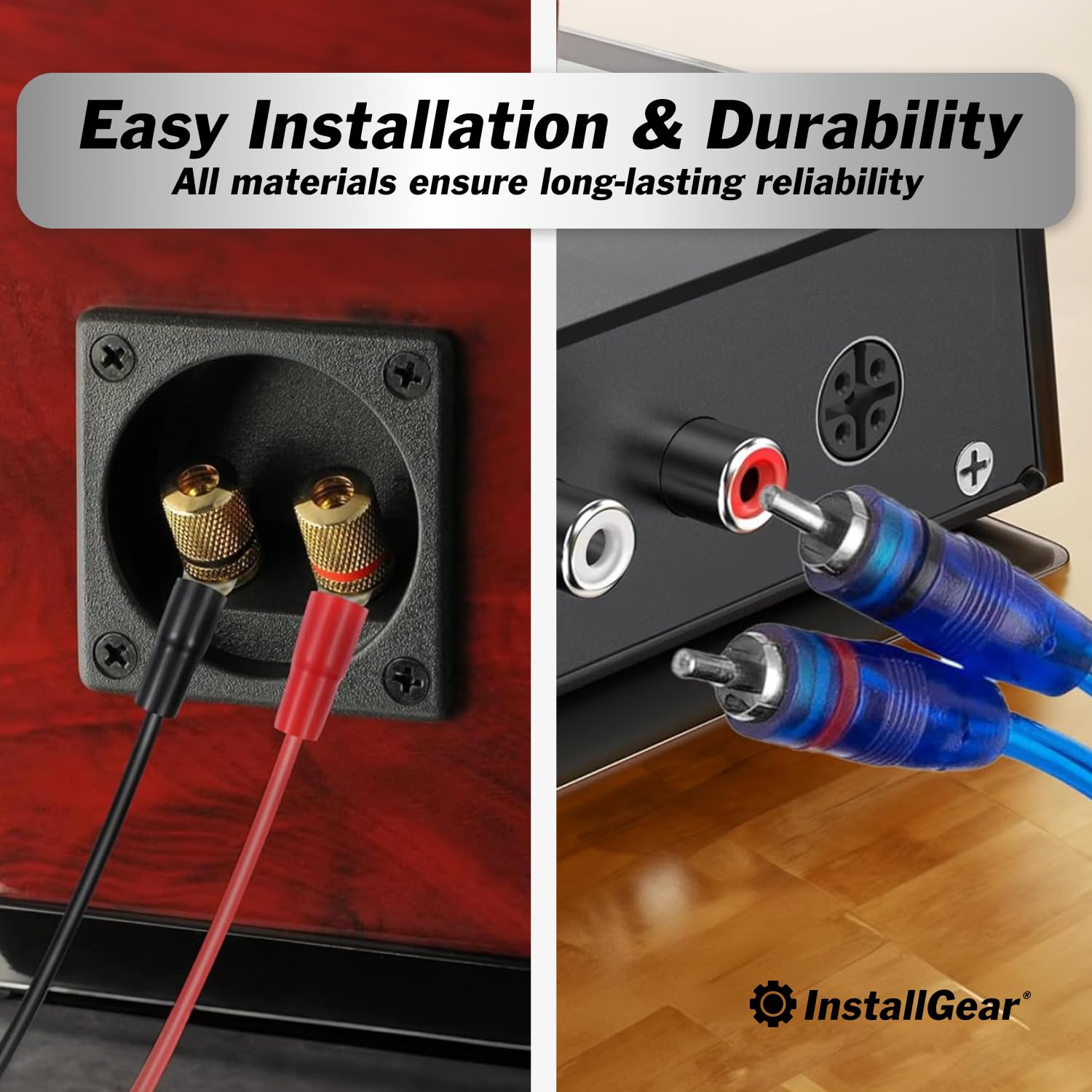 Installgear 4 Gauge Amp Wiring Kit - 17Ft Amplifier Subwoofer Wiring Kit With True Spec Cables - Power Soft Touch Wire Set For C