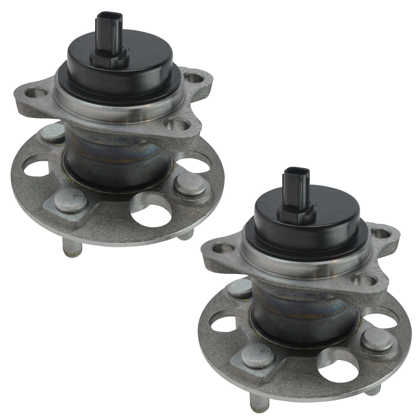 Trq Rear Wheel Hub Bearings Assembly Set Compatible With 2013 Scion Iq 2012-2019 Toyota Prius C 2007-2014 Yaris