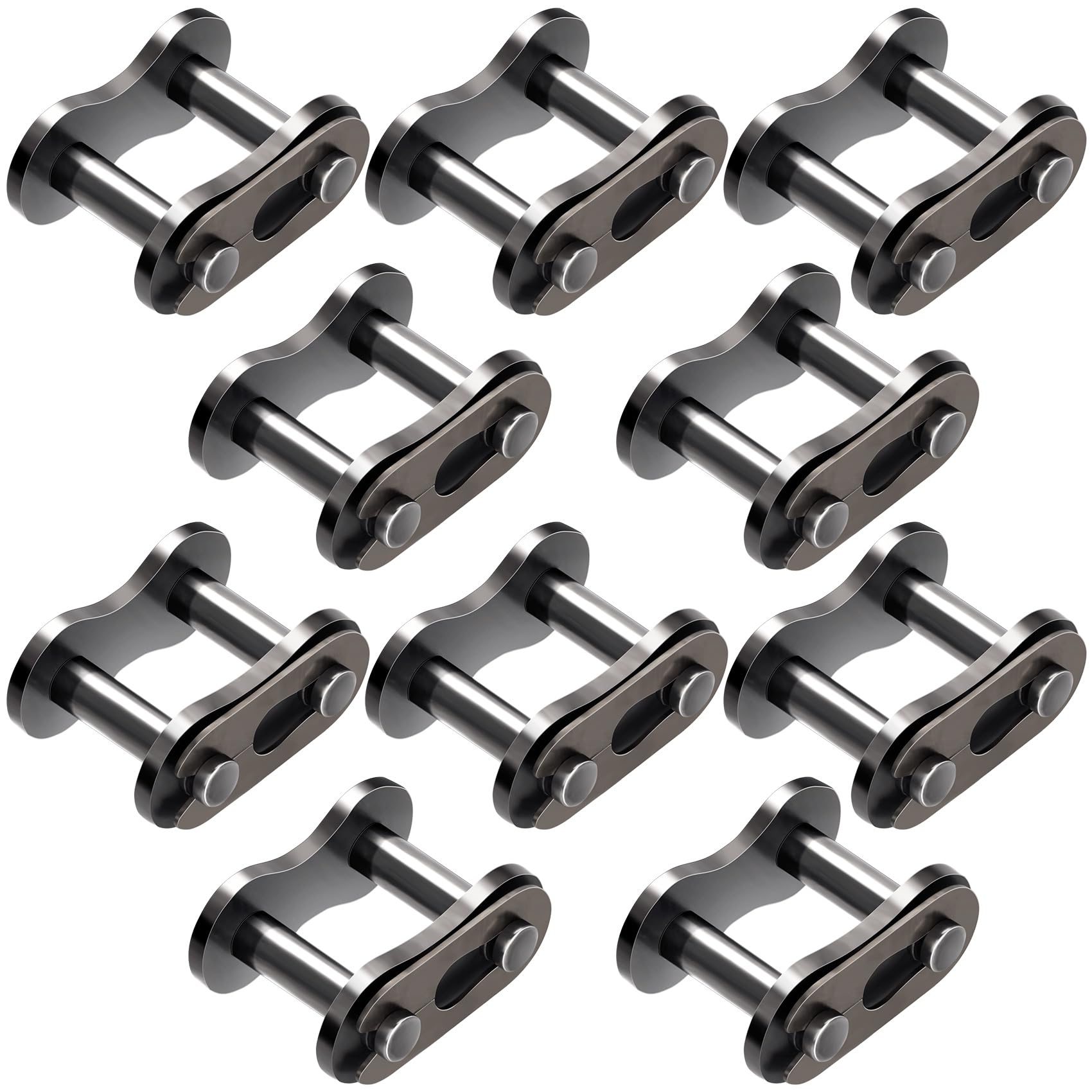 Pagow 10Pcs #50 Roller Chain Connecting Links, Master Connector Link Heavy Duty For Bycicles, Mini Bikes, Motorcycles, Go-Karts,