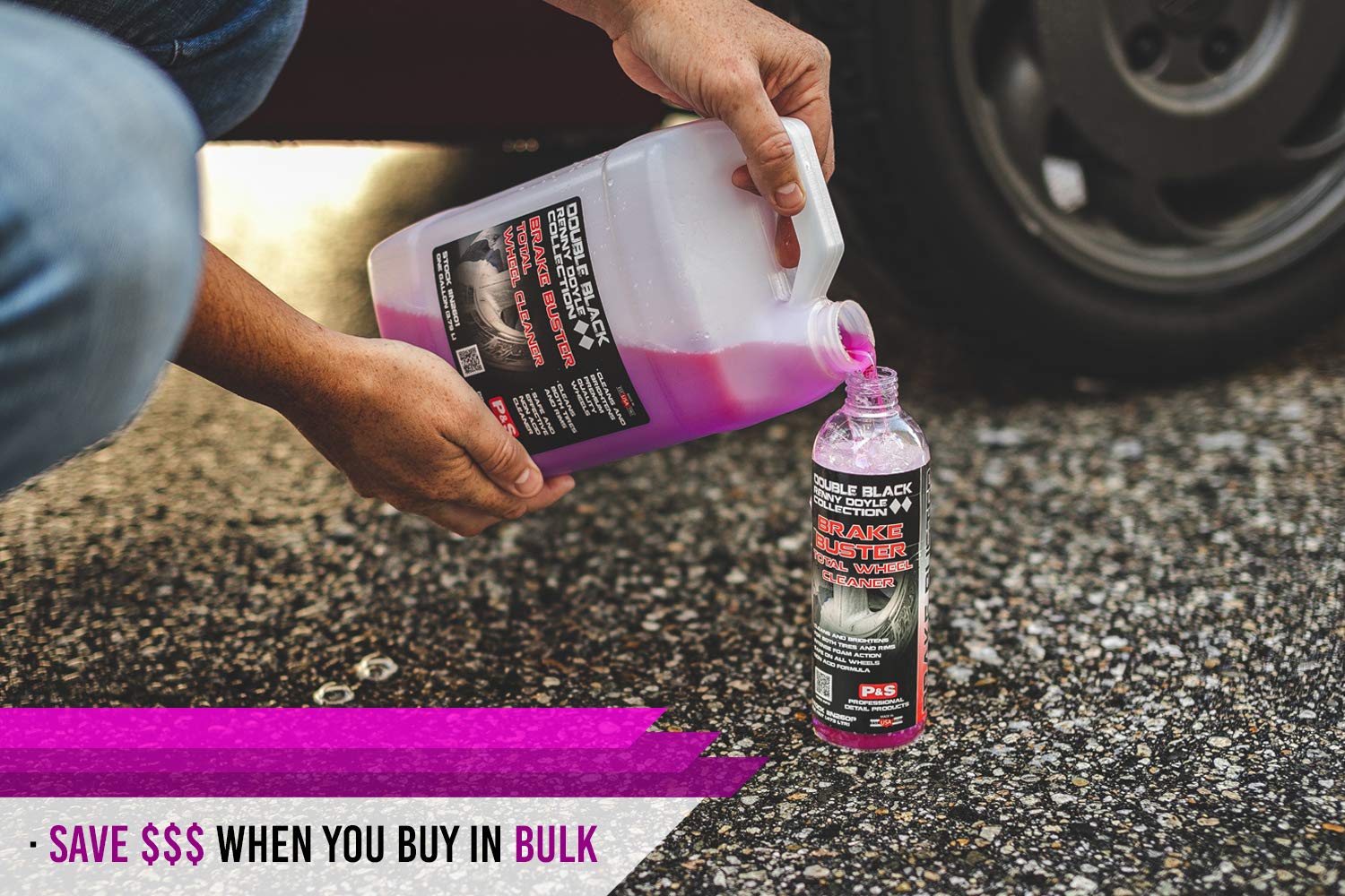P&S Professional Detail Products - Brake Buster Wheel Cleaner - Non Acid, Removes Brake Dust, Oil, Dirt, Light Corrosion (1 Gall