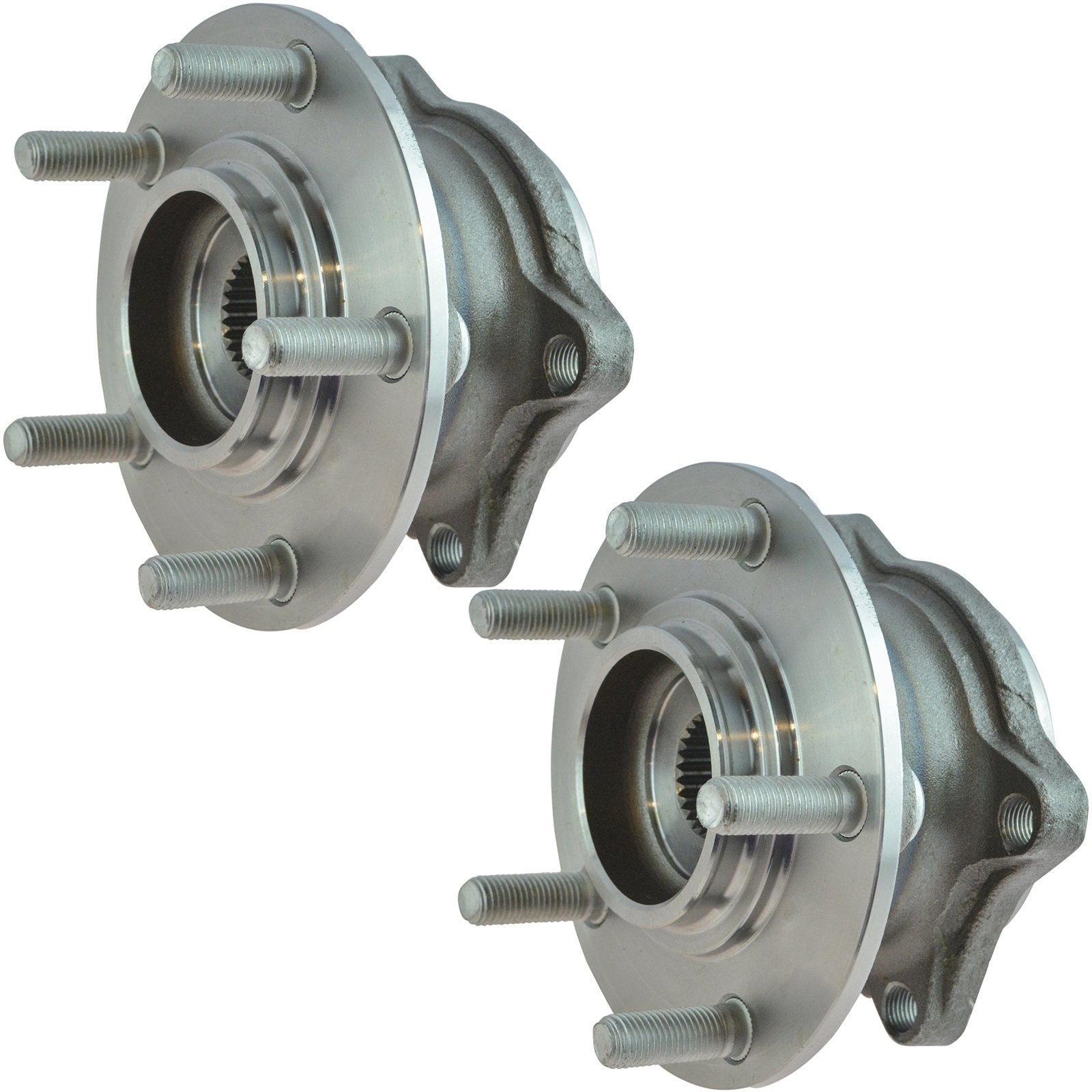 Trq Rear Wheel Hub Bearings Assembly Set Compatible With 2008-2015 Mitsubishi Lancer 2007-2012 Outlander 2011-2012 Outlander Spo