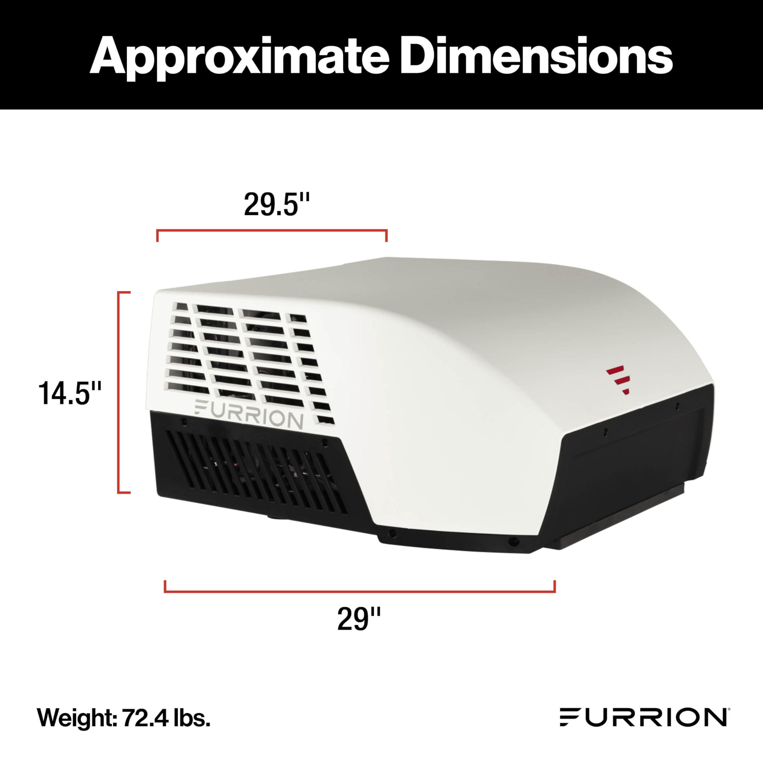 Furrion Chill Cube 18k BTU Variable Speed RV Rooftop Air Conditioner, White, Non-Ducted, R32 Refrigerant, Quiet High-Efficiency