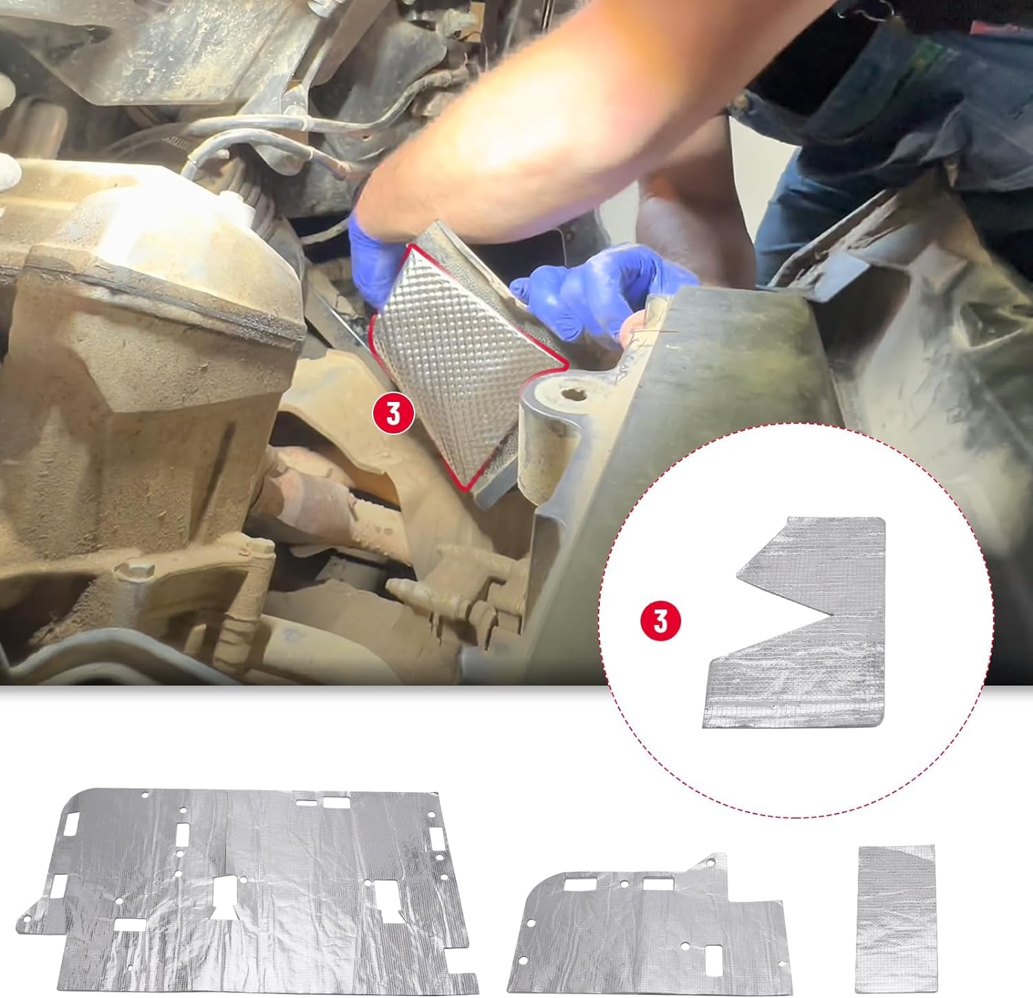 Racewill Heat Shield Kit Compatible with Honda Pioneer 1000 1000-5 1000-3 DLX LE EPS (2015-2022)