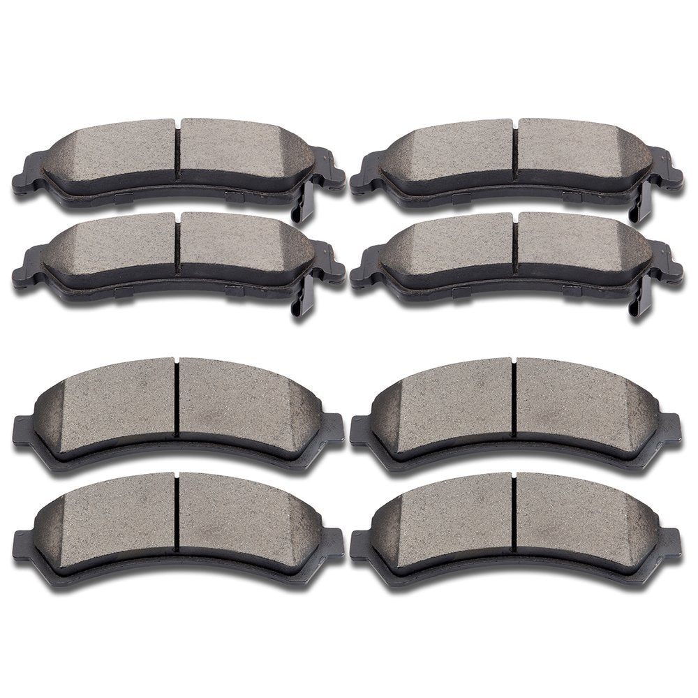 Cciyu D726 D729 Front Rear Ceramic Brake Pads Kits For 97-05 For Chevrolet Blazer,98-04 For Chevrolet S10,97-05 For Gmc Jimmy,98