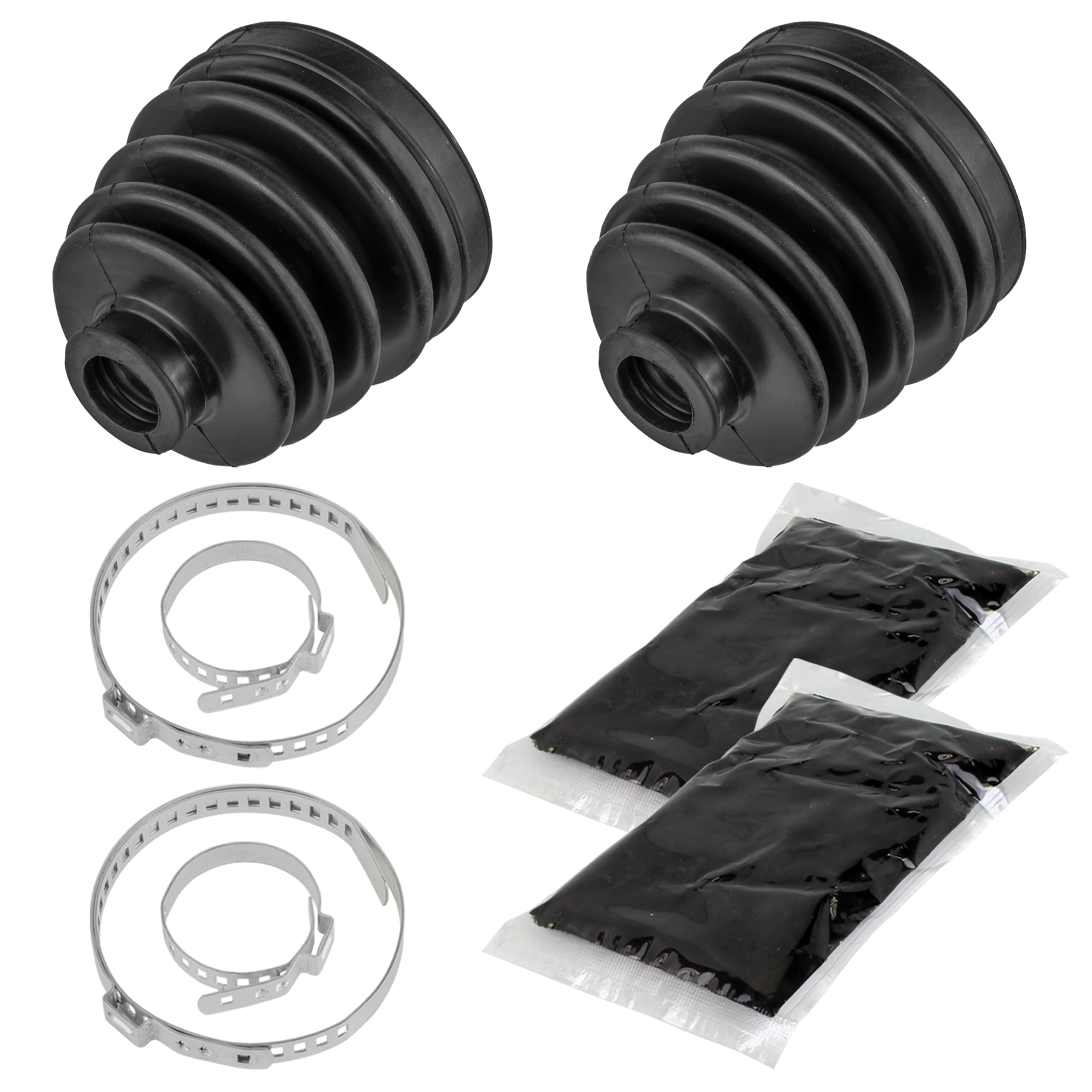 Caltric Rear Axle Inner And Outer Cv Boot Kits Compatible with Polaris Sportsman 500 4X4 Ho 1999-2005