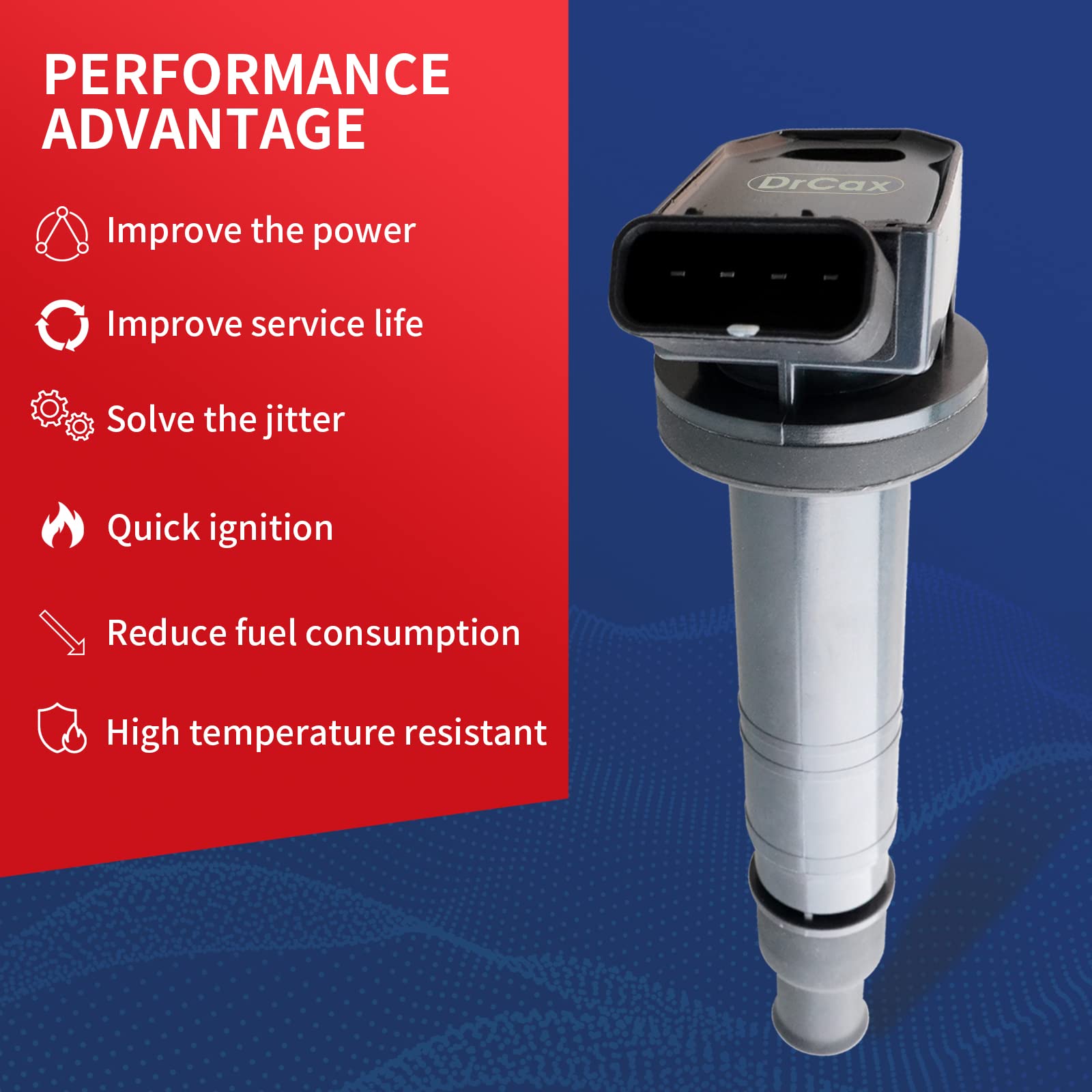 Drcax Oem Ignition Coil Uf495 C1426 Compatible With Lexus Is F Scion Xb Toyota Xrs Matrix Tacoma Tundra 4Runner Fj Cruiser Repla