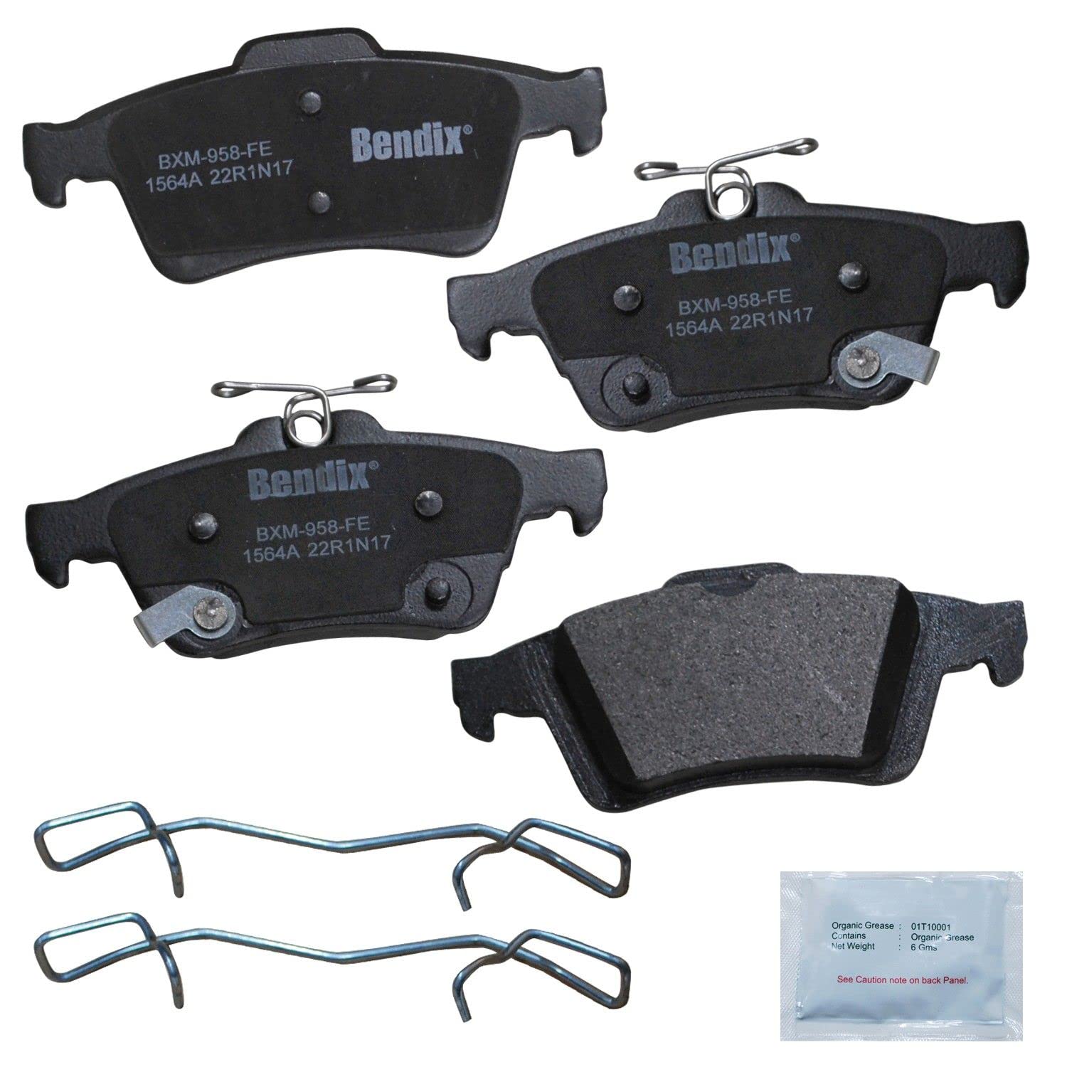 Bendix Priority1 Cfm1564A Semi-Metallic Rear Brake Pads For Ford C-Max 2013, C-Max 2018, Ecosport 2022-2018, Escape 2014, Focus 