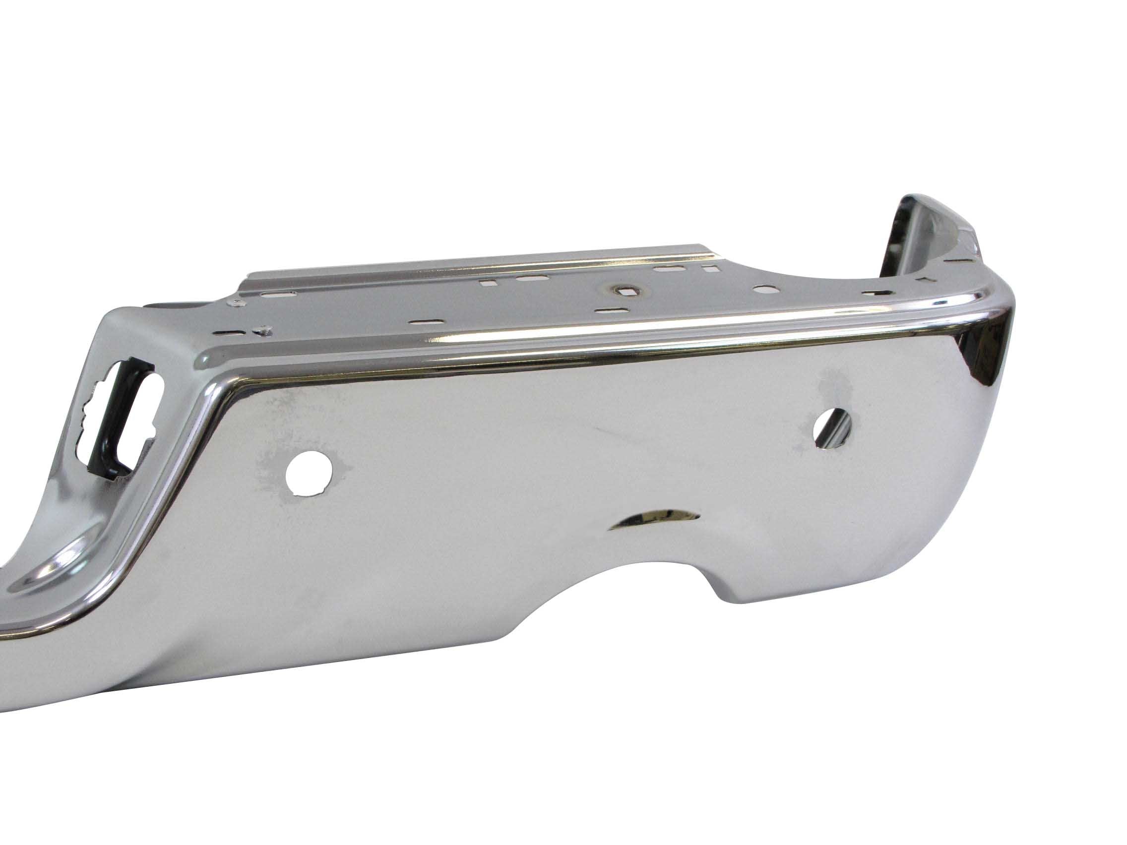 For Dodge Ram 1500 2009-2018 / Ram 1500 Classic 2019-2022 Rear Bumper Face Bar Chrome (With Sensor Hole, With Dual Exhaust Cut-Outs) Ch1102365