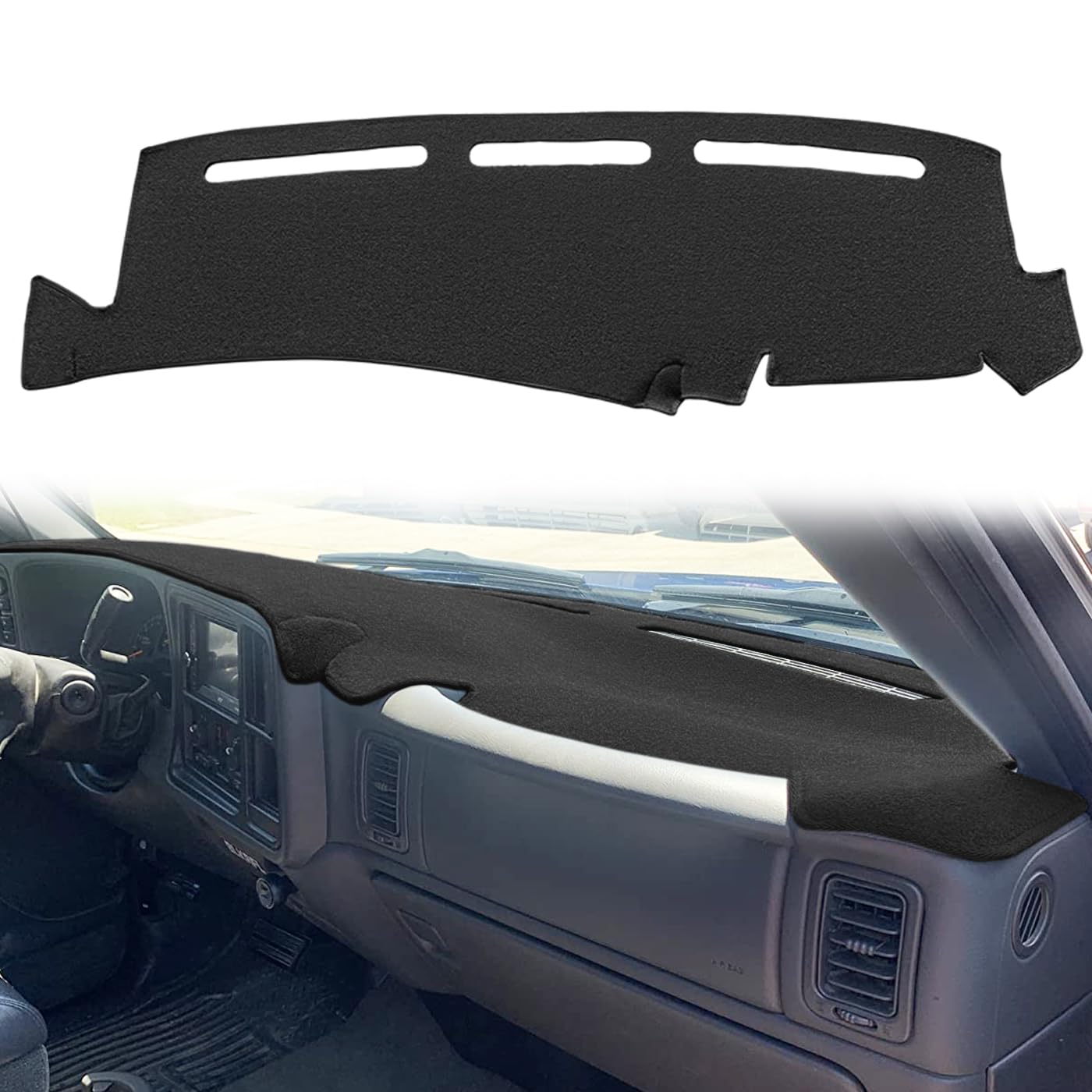 Dash Cover Mat Pad Custom Fit For 1999-2006 Gmc Sierra/Chevy Chevrolet Silverado,2000-2006 Gmc Yukon Xl/Chevy Suburban Tahoe Ava