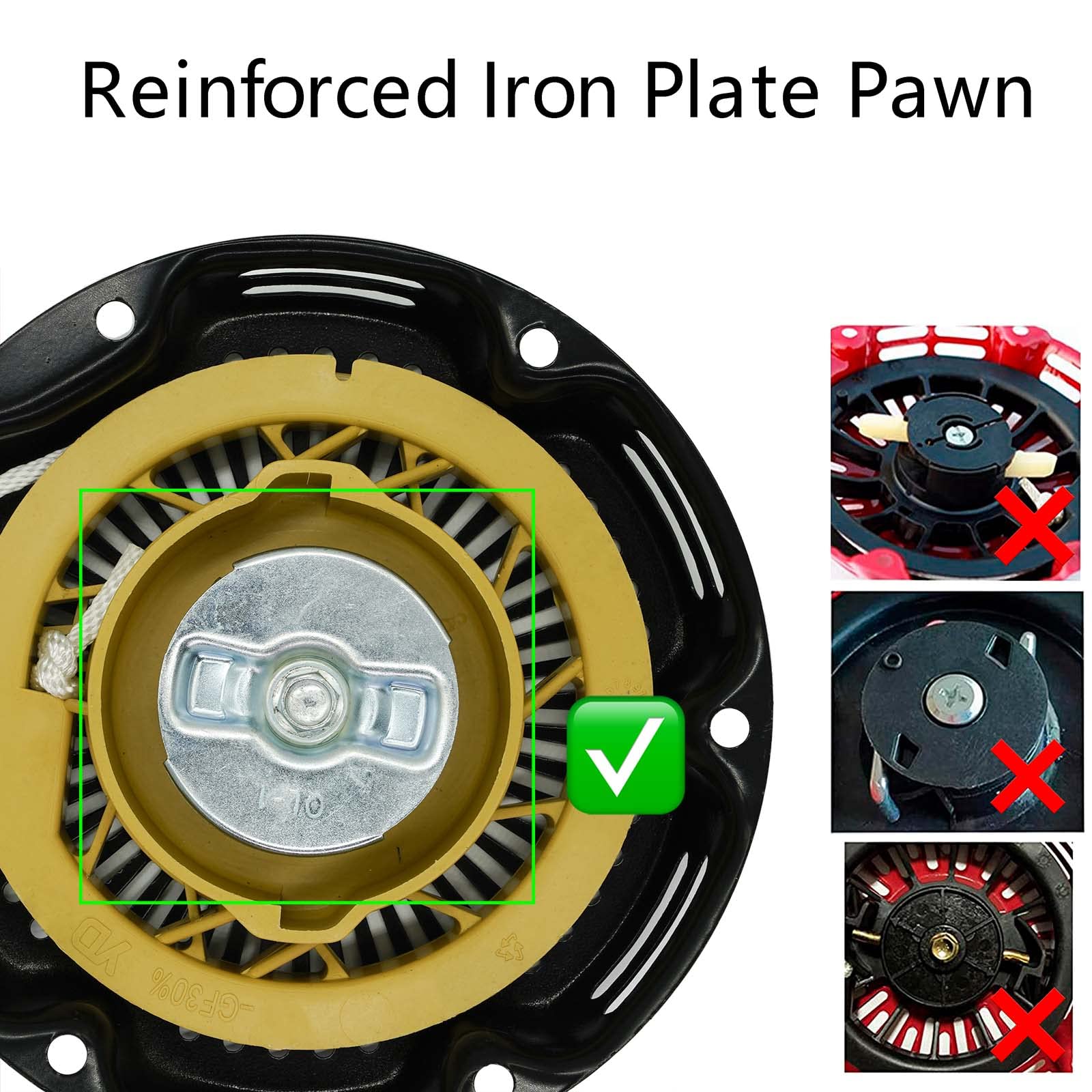 JMCHstore Pull Start Recoil Starter Assembly for Monster Moto 80cc 2.8 hp, Mega Moto 105cc Mini Bike, Coleman RB100 Reaktree RT1