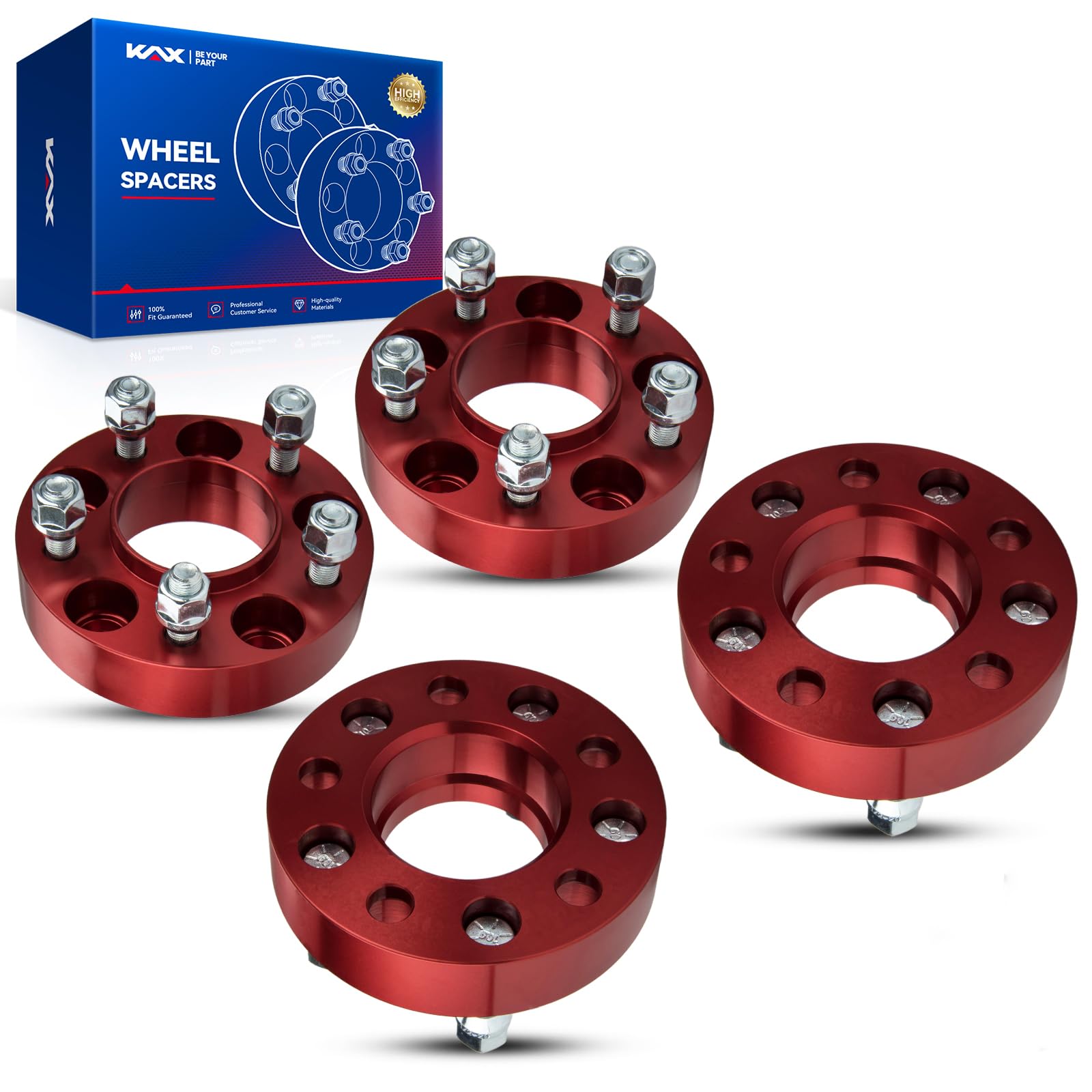 Kax 5X4.5 Wheel Spacers,1.25 Inch 5 Lug Hub Centric Wheel Spacers Fit For Grand Cherokee, Cherokee With 1/2'' X20 Studs 71.5Mm H