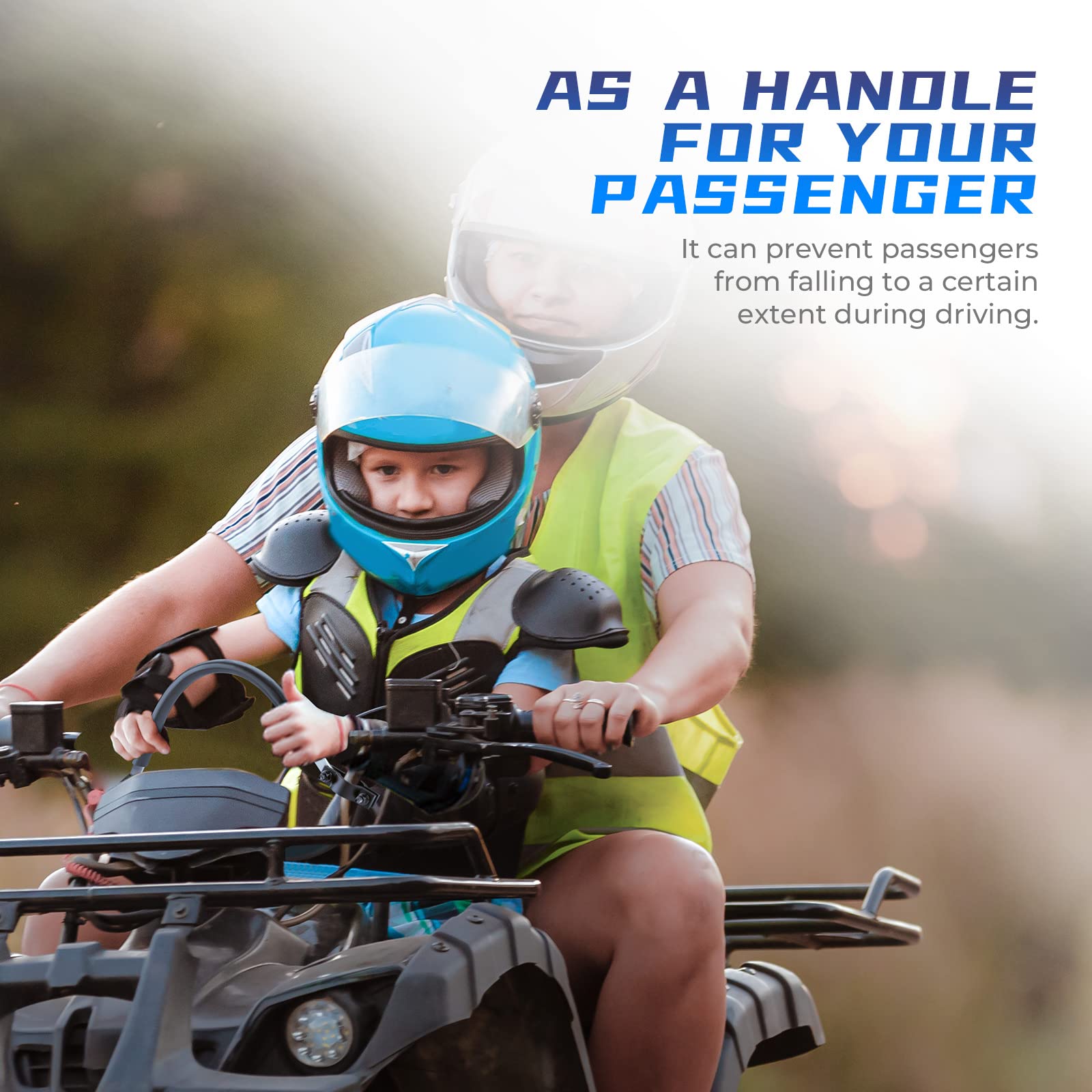 Kemimoto Atv Mud Strap, Motorcycle Snowmobile Universal 0.75-1.37 Inch Atv Handelbar Mud Grab Strap Compatible With Polaris Spor