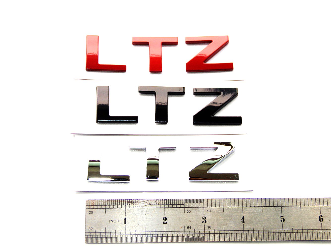 Yoaoo 2Pack Oem Black Ltz Letter Nameplate Emblems Badges Compatible With Silverado Tahoe Suburban Glossy