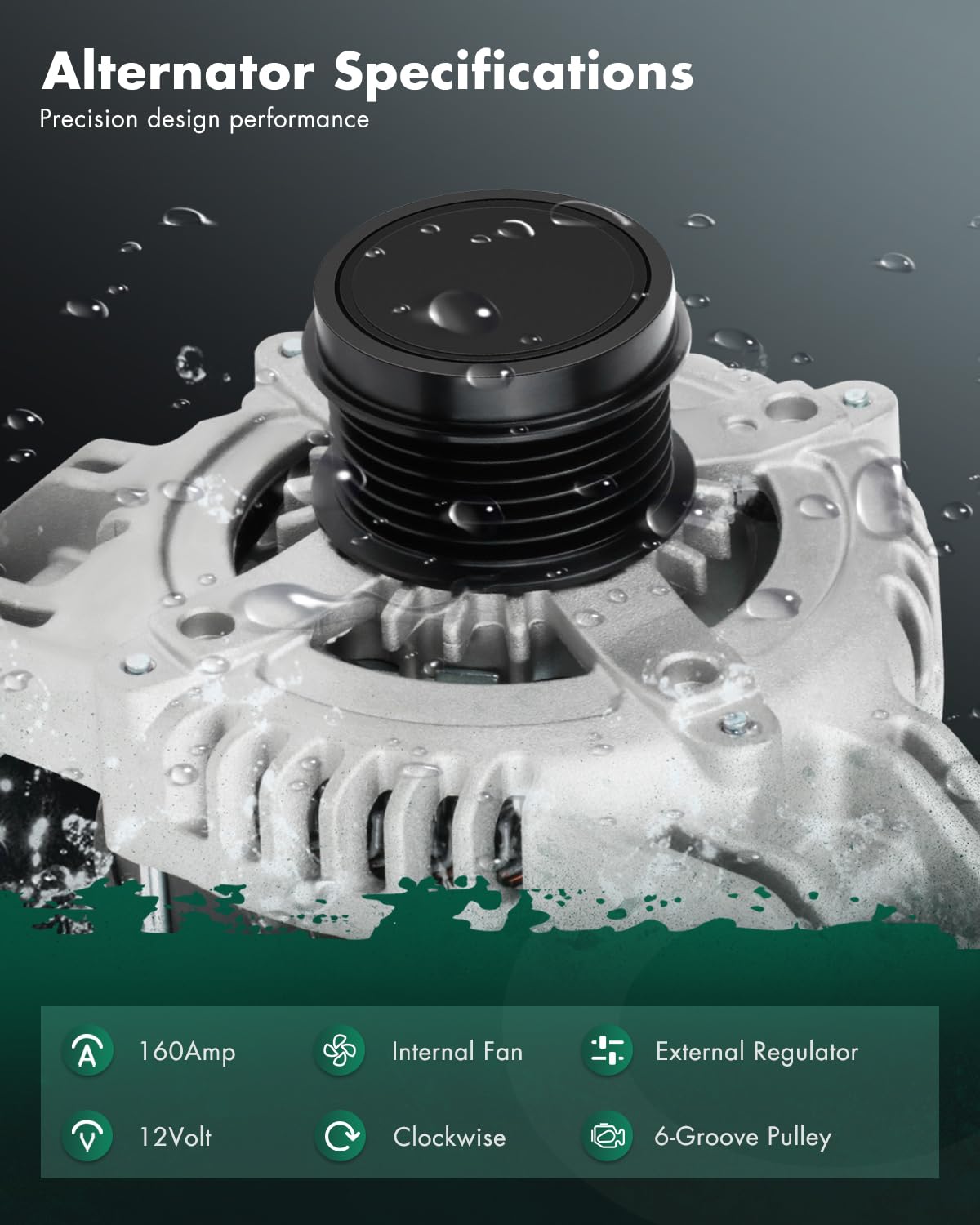 SCITOO Alternator Replacement for Dodge for Challenger 2011-2016, for Dodge for Charger 2011-2015, for Dodge for Durango 2011-20