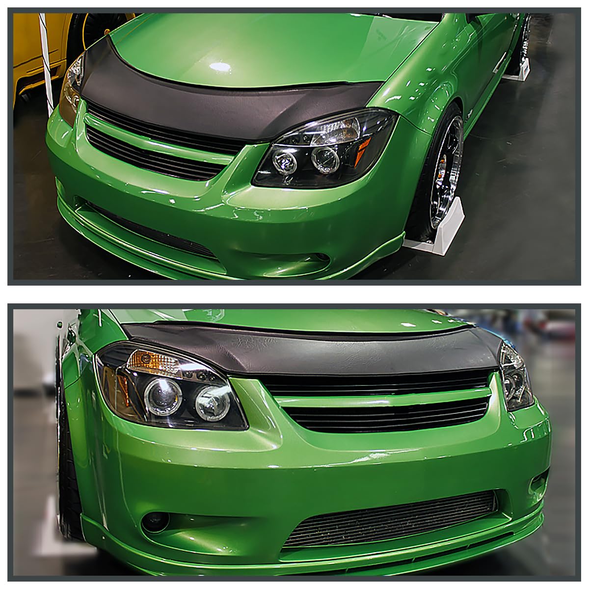 Spec-D Tuning Projector Led Headlights Black Compatible With 2005-2010 Chevy Cobalt, 2007-2009 Pontiac G5, 2005-2006 Pontiac Pursuit Left + Right Pair Headlamps Assembly