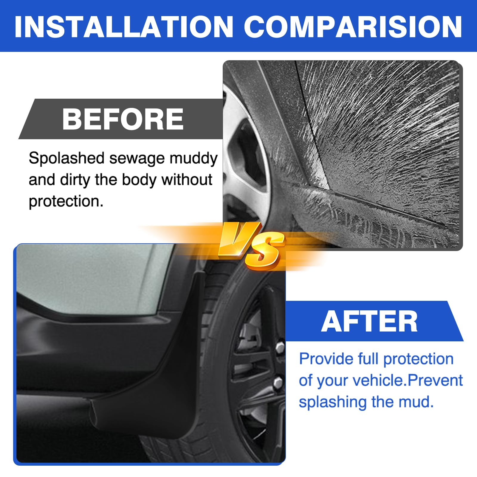 Autorder Mud Flaps Splash Guards For 2024 2025 Chevrolet Trax Accessories Mudflap Fender Flares Front And Rear Mud Guard Set 4Pc