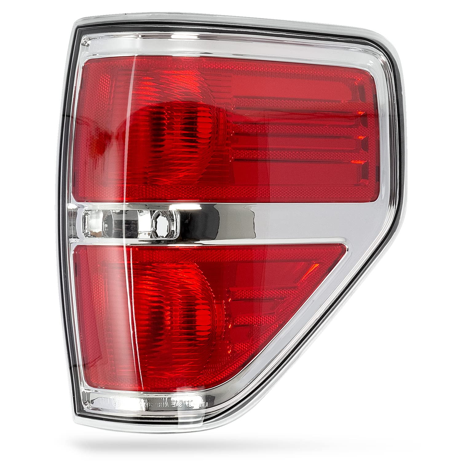 Ransoto F150 Right Tail Light Compatible With Ford F-150 2009 2010 2011 2012 2013 2014 Chrome Trim Passenger Side