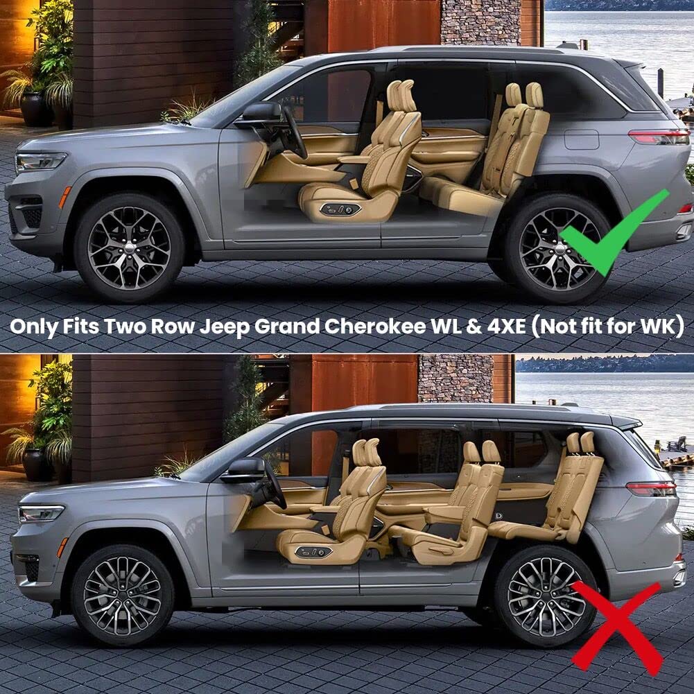 VeCarTech Compatible with All-New 2022-2024 Jeep Grand Cherokee(2 Row; WL) 4XE Rear Cargo Security Shade Cover Privacy Screen Re