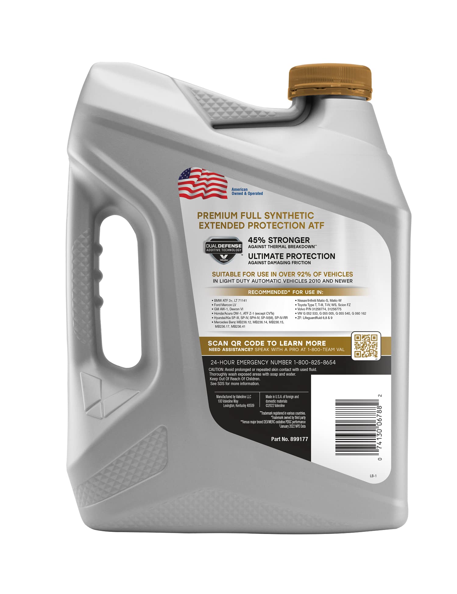 Valvoline Extended Protection ATF Full Synthetic Automatic Transmission Fluid 1 GA