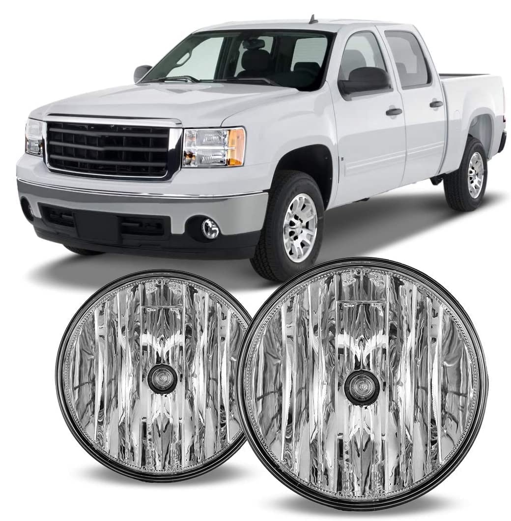 Winjet Compatible With [2007 2008 2009 2010 2011 2012 2013 2014 Gmc Sierra] Driving Fog Lights